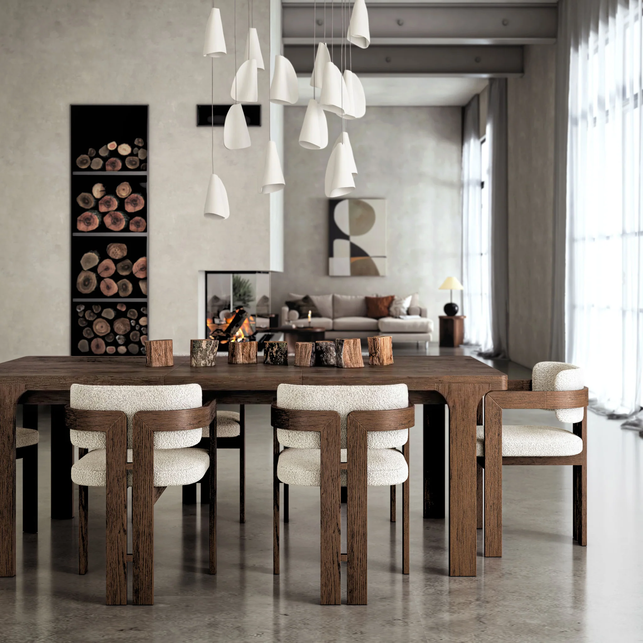 Mylor Oak Extending Dining Table - Image 2