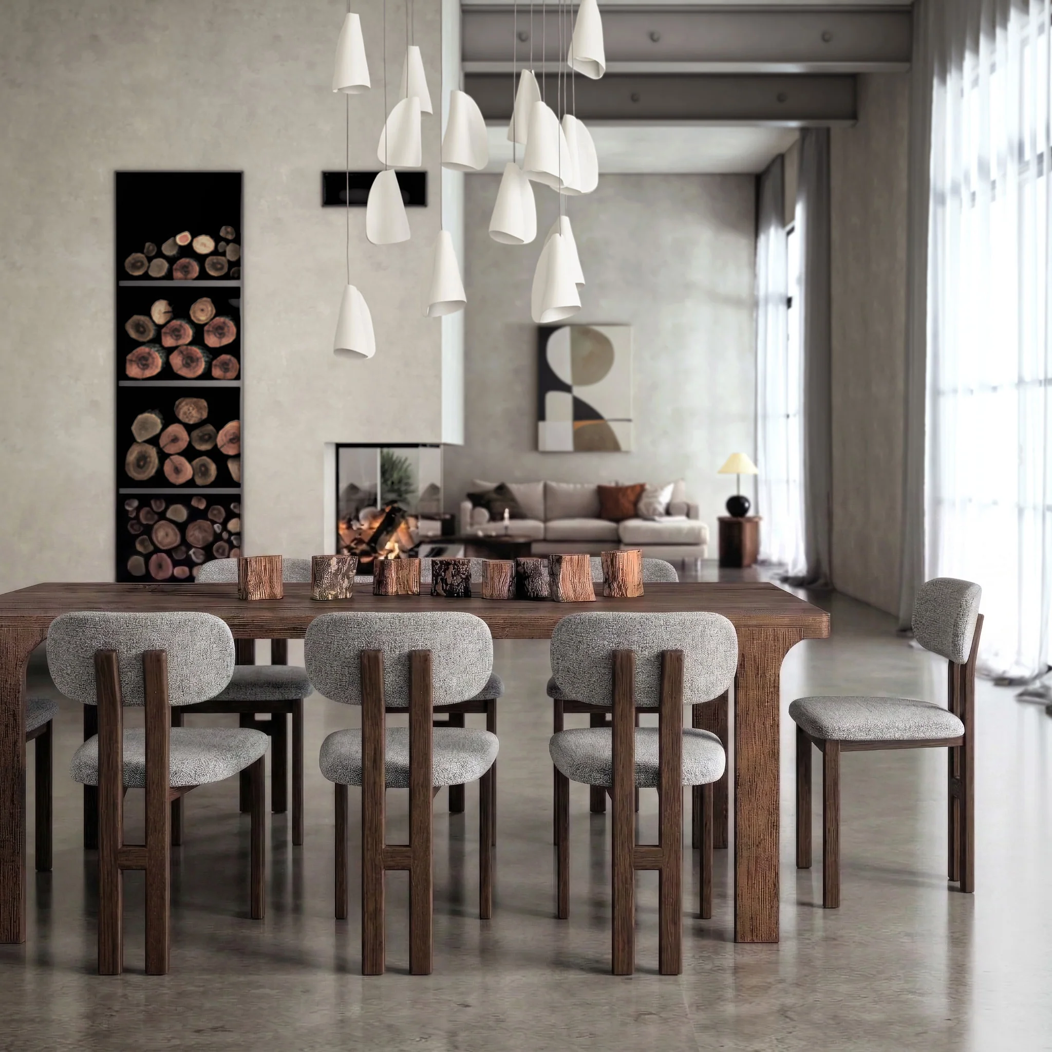 Mylor Oak Grey Dining Chair - Image 2
