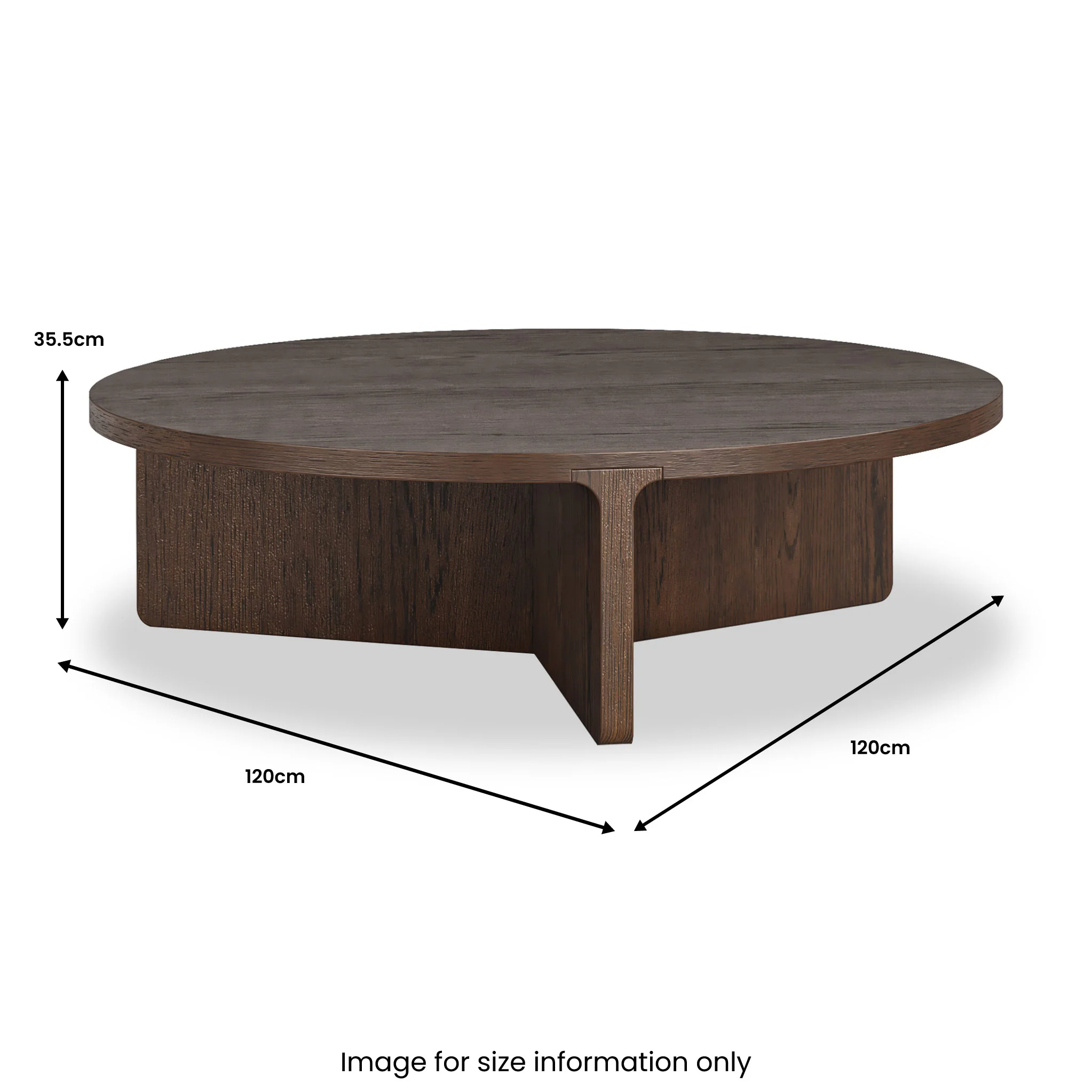 Mylor Oak Large Round Coffee Table - Image 12