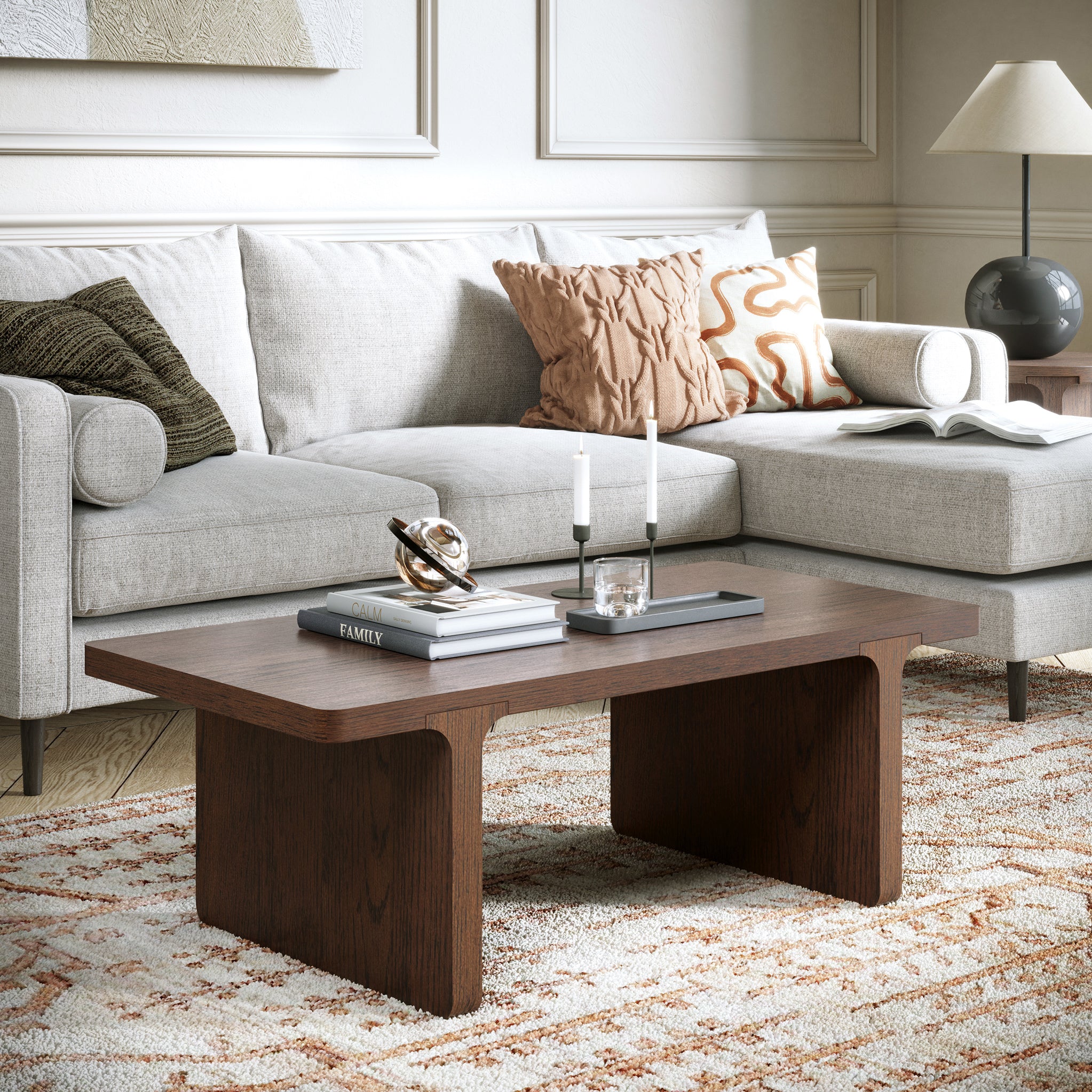Mylor Oak Rectangular Coffee Table - Image 2