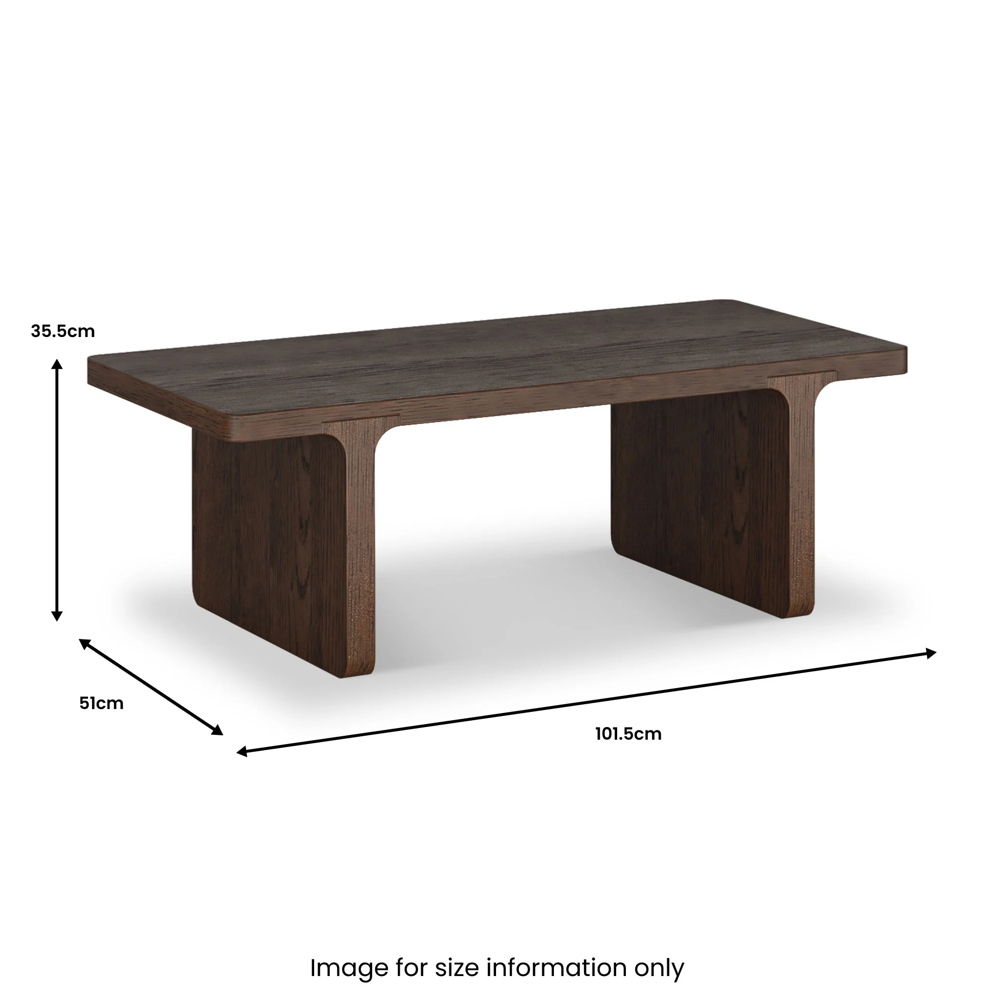 Mylor Oak Rectangular Coffee Table - Image 9