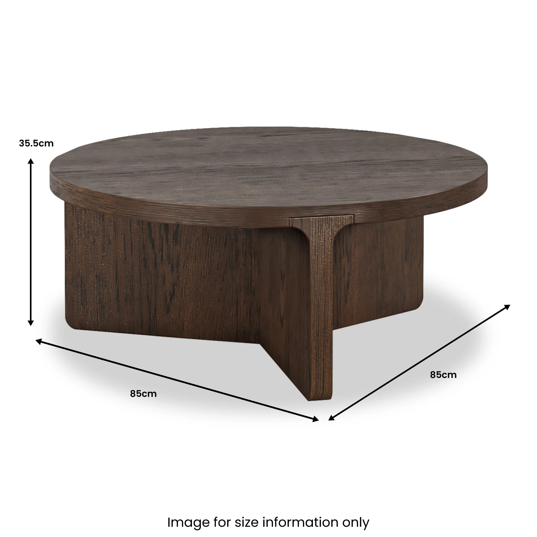 Mylor Oak Round Coffee Table - Image 10