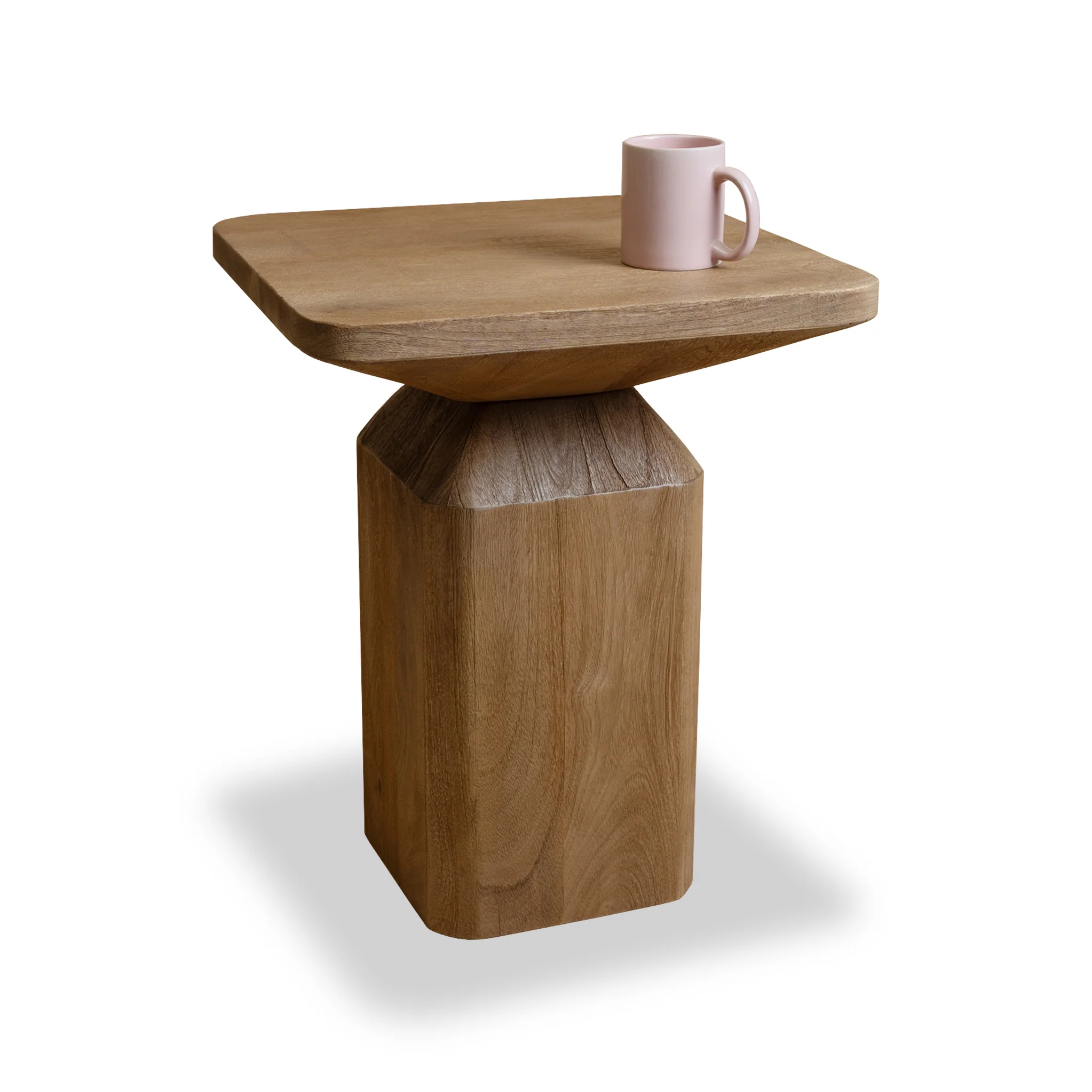Nao Mango Wood Lamp Table - Image 4