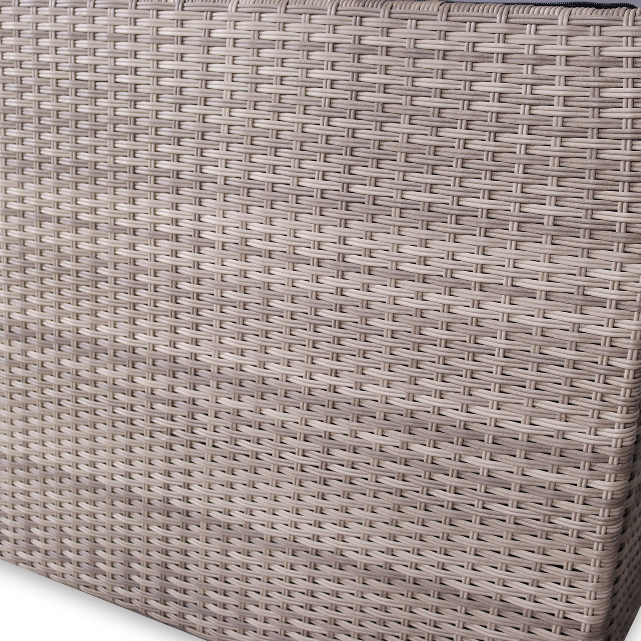 Natural Weave 510L Cushion Storage Box with Gas Lift - Image 10