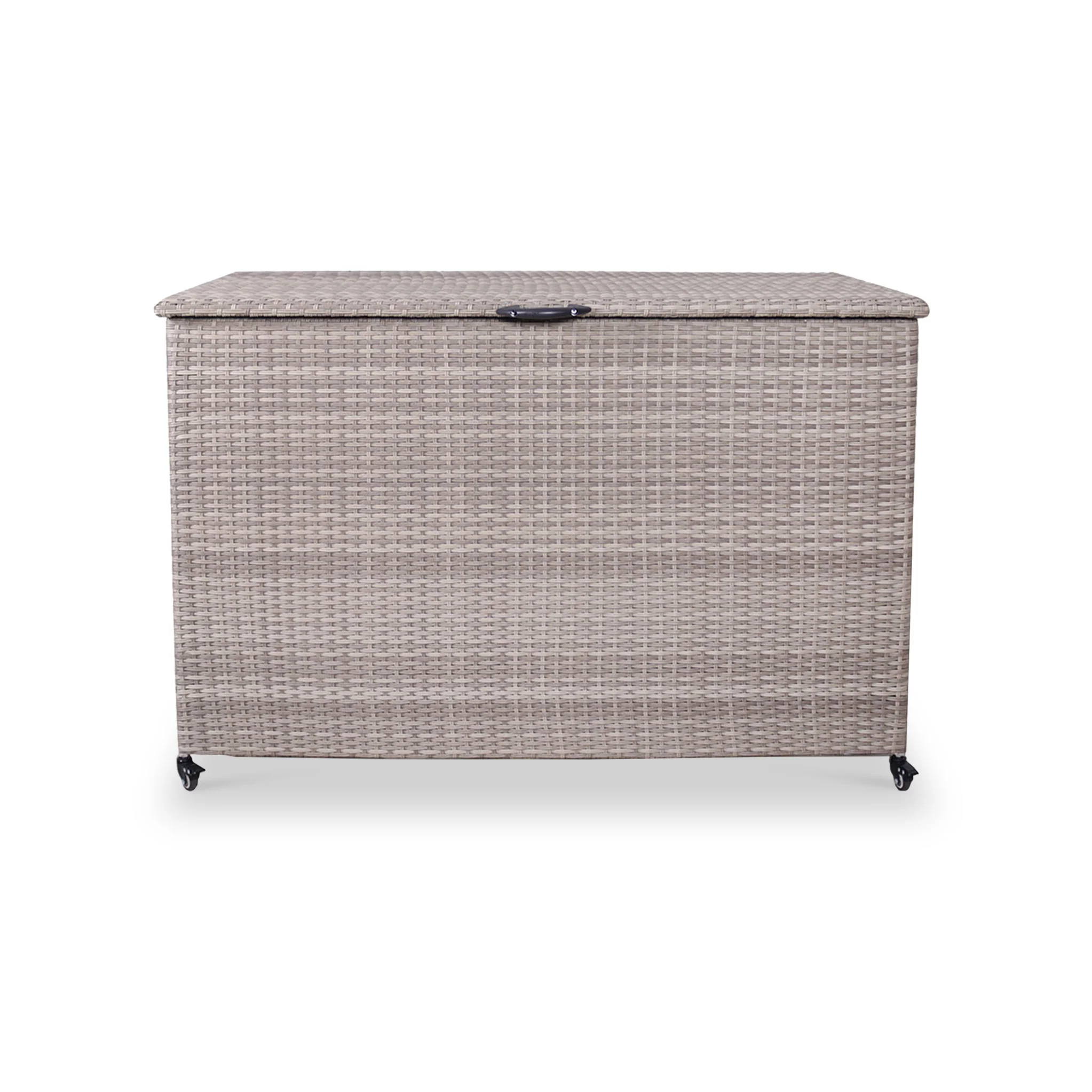 Natural Weave 510L Cushion Storage Box with Gas Lift - Image 6