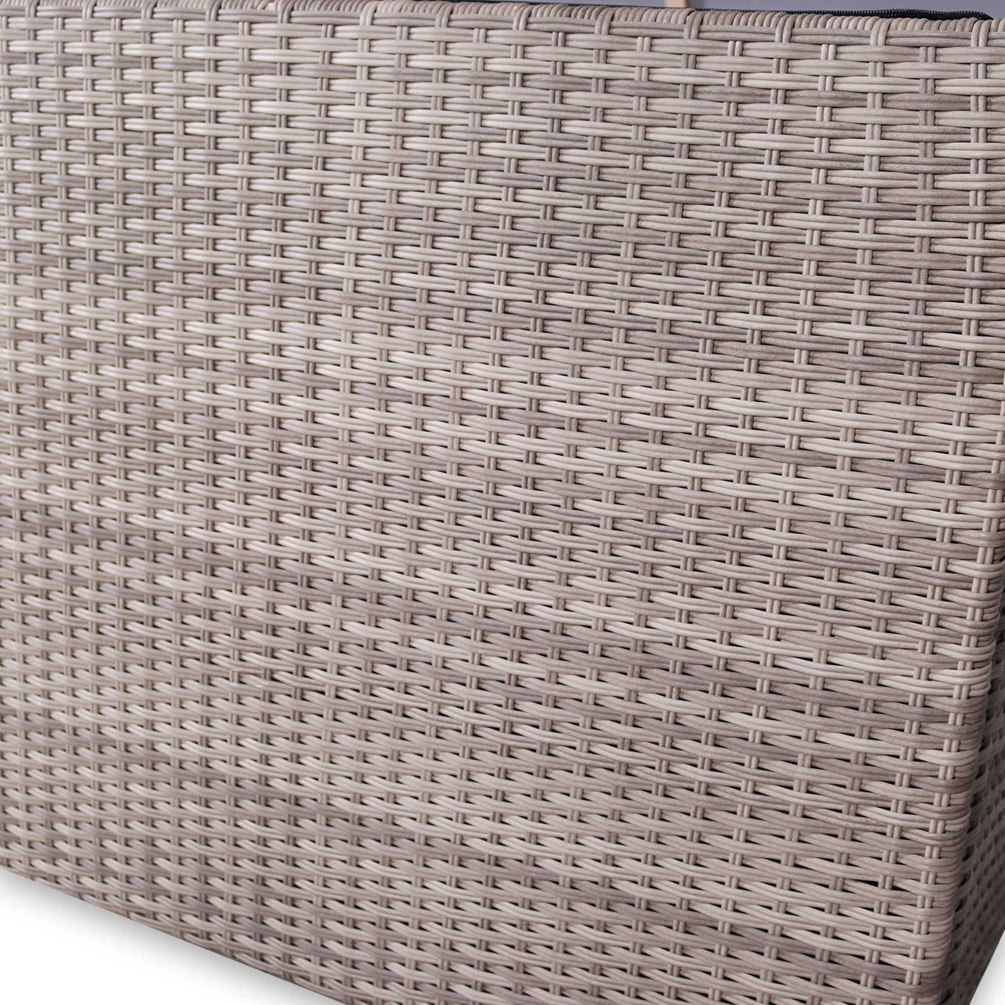 Natural Weave 645L Cushion Storage Box with Gas Lift - Image 12