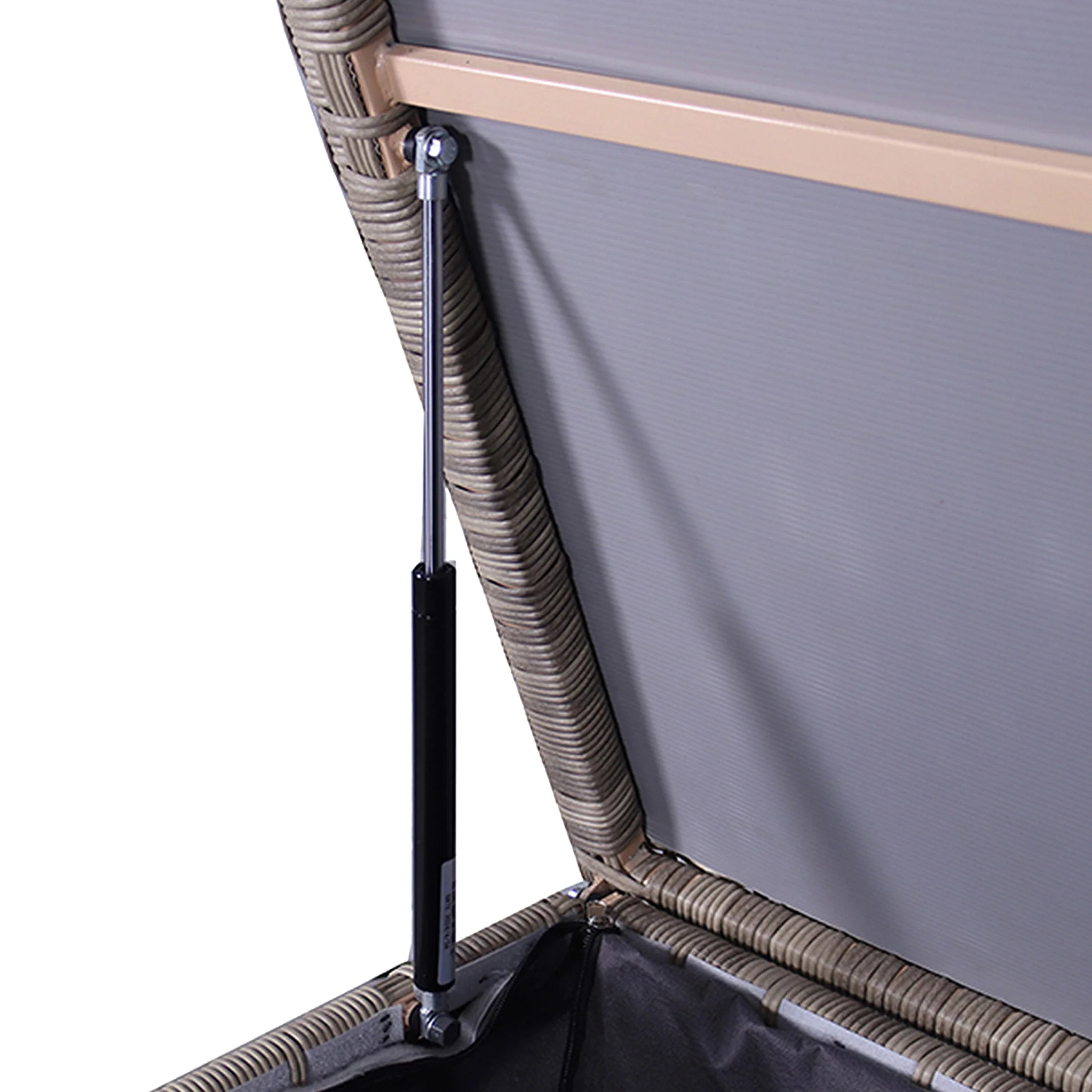 Natural Weave 826L Cushion Storage Box with Gas Lift - Image 6
