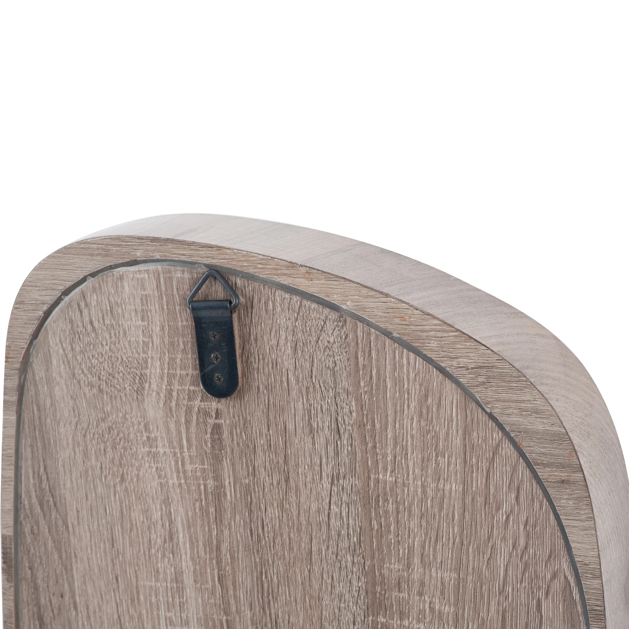 Natural Wood Veneer Teardrop Shaped Mirror - Image 5
