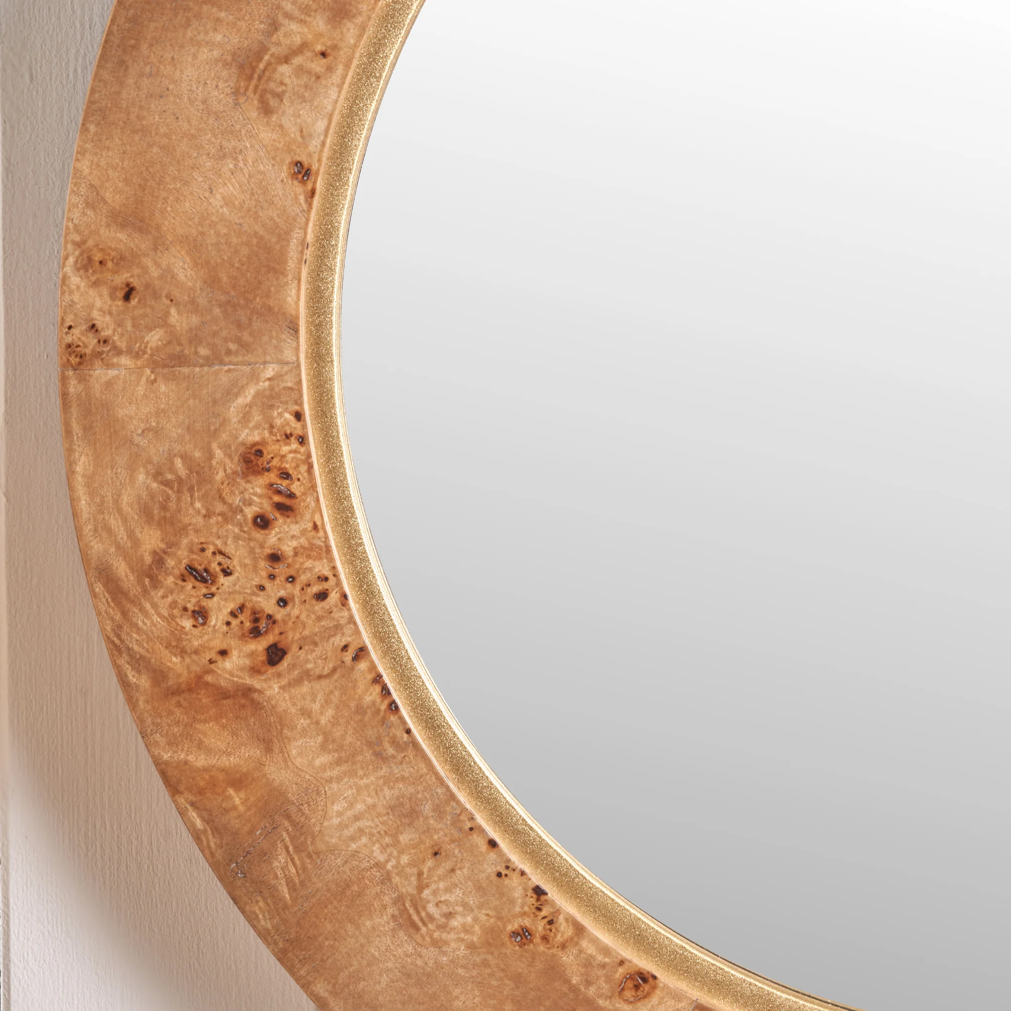 Newborough Burr Wood Effect Wall Mirror - Image 4