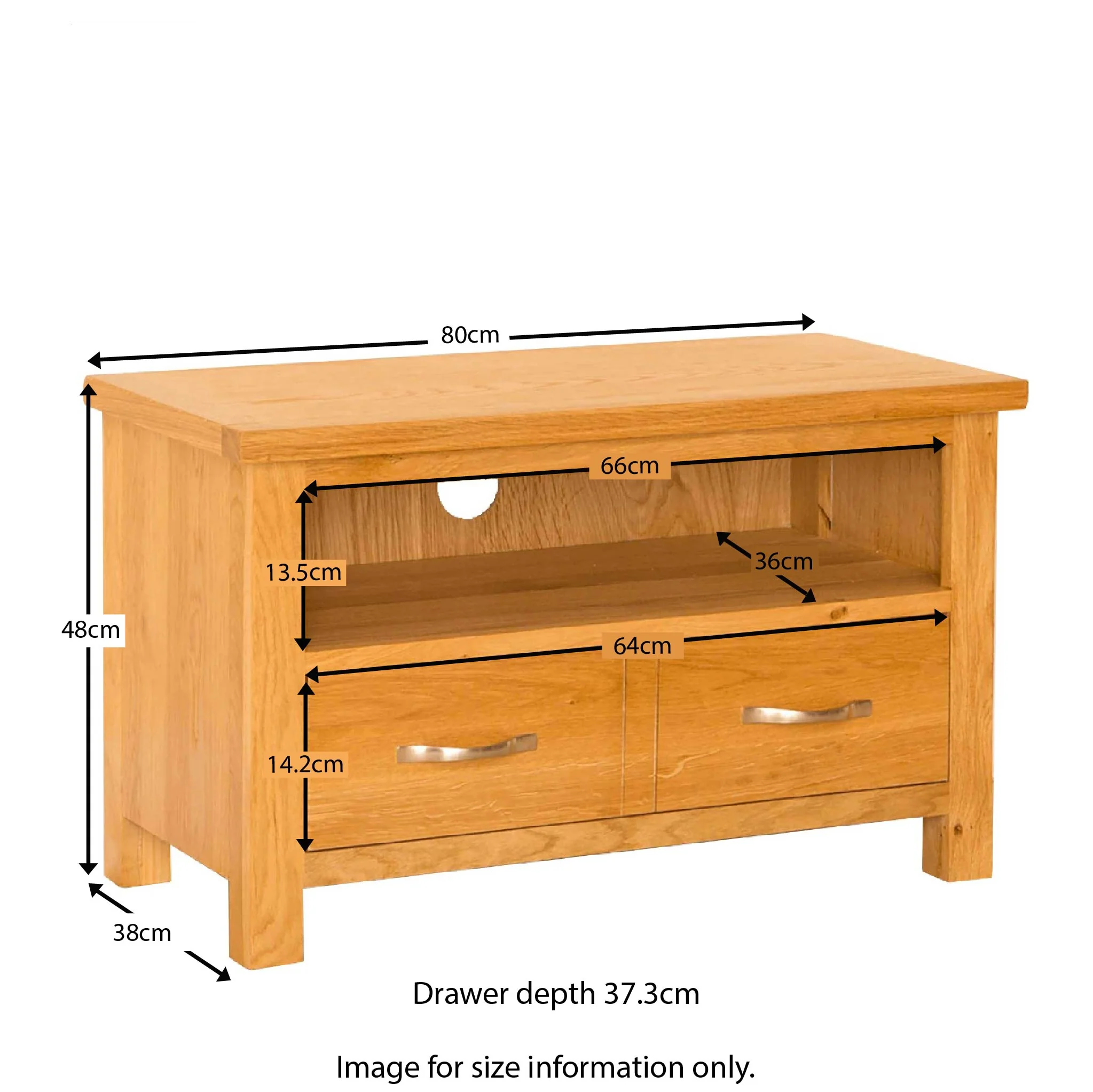 Newlyn Oak 80cm TV Stand - Image 3