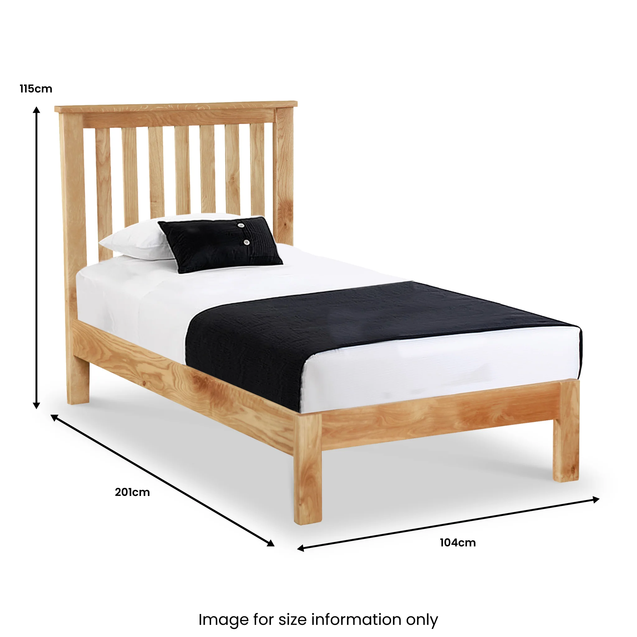 Newlyn Oak Bed Frame - Image 3