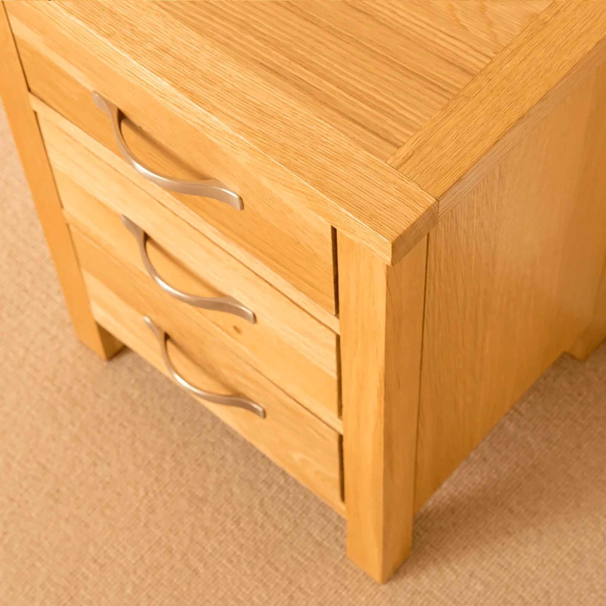 Newlyn Oak Bedside Table - Image 6