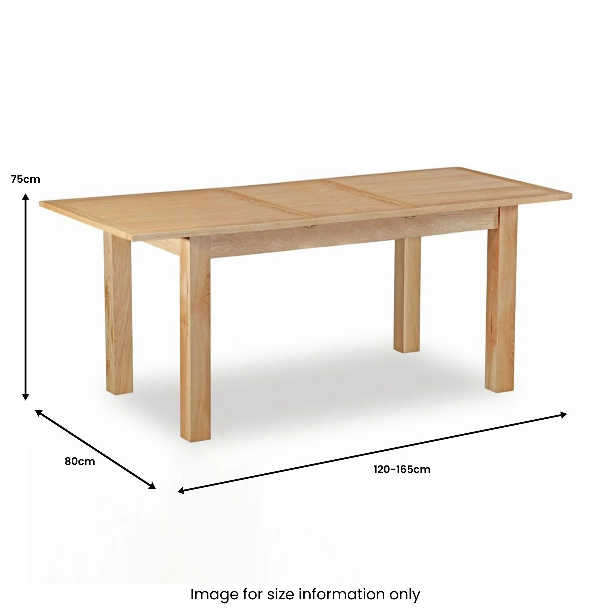 Newlyn Oak Compact Extending Table - Image 4