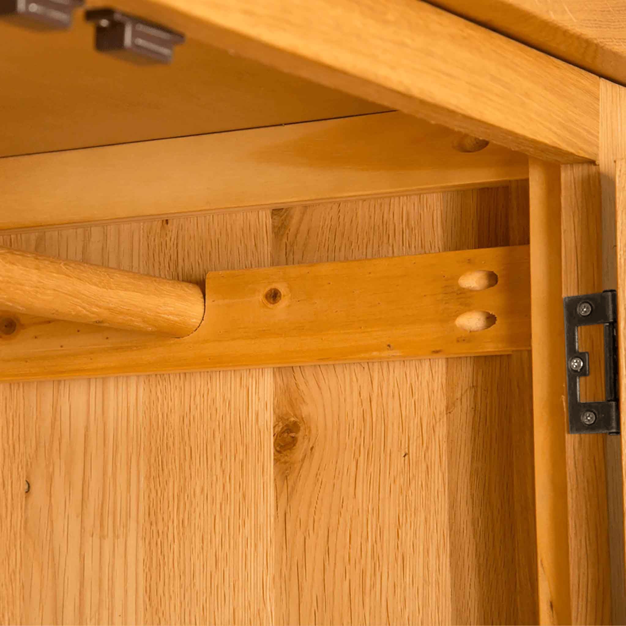 Newlyn Oak Double Wardrobe with Drawer - Image 6