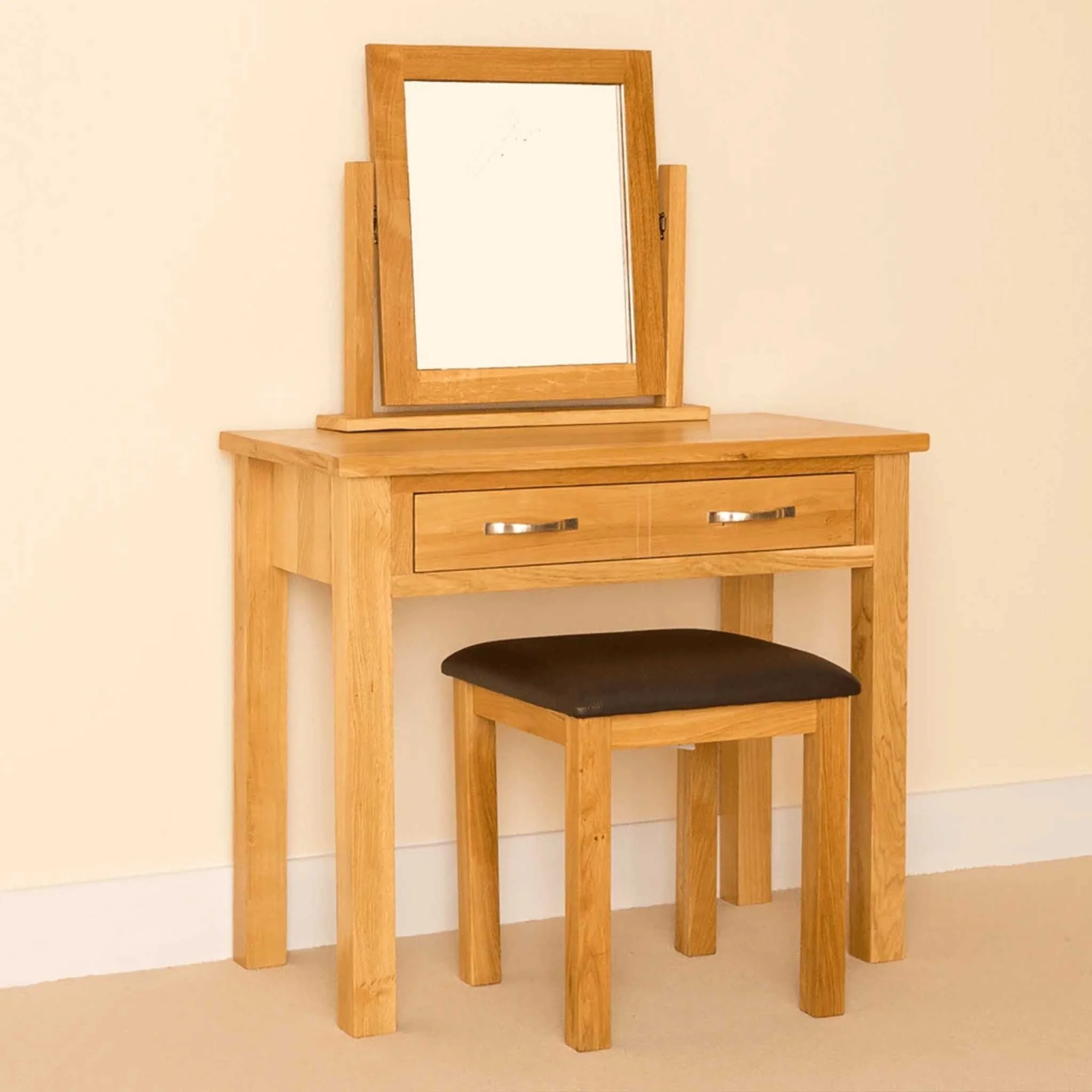 Newlyn Oak Dressing Table Set - Image 2