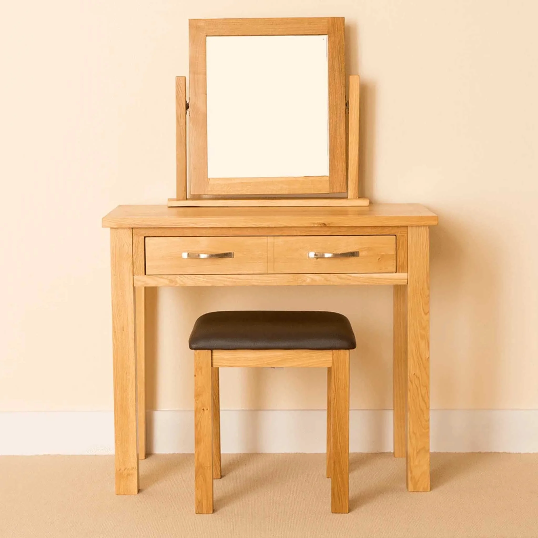 Newlyn Oak Dressing Table Set - Image 3