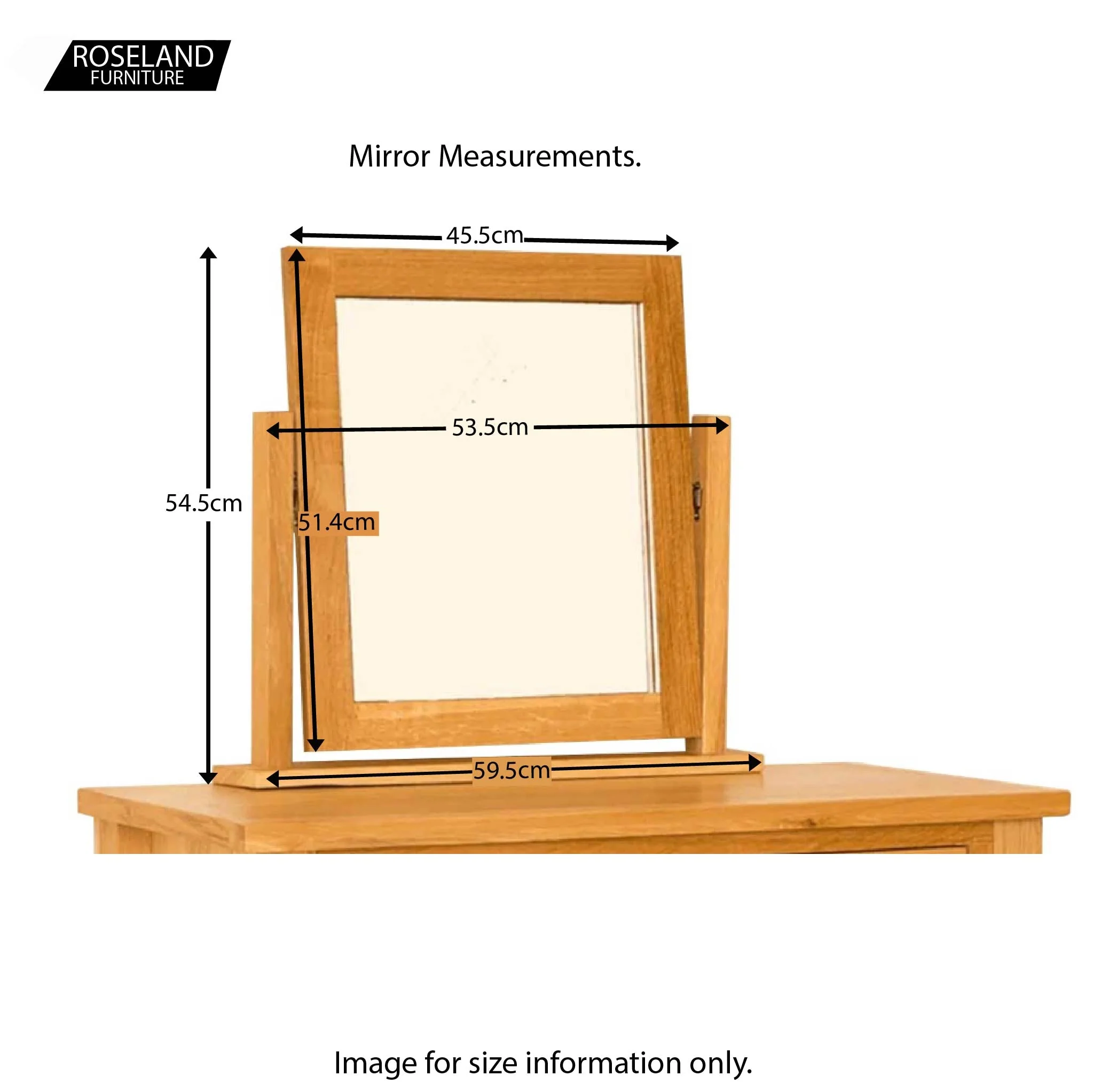 Newlyn Oak Dressing Table Set - Image 8
