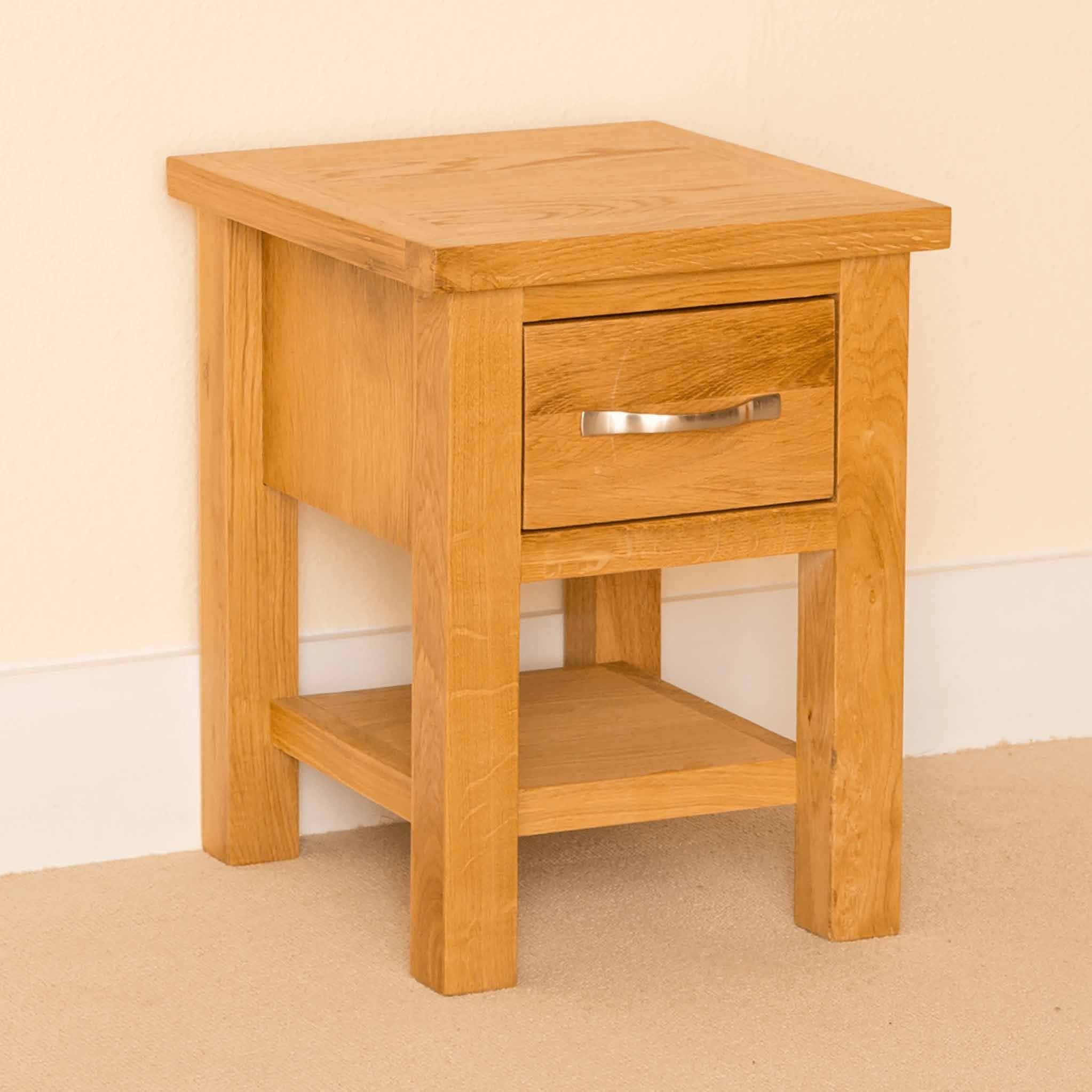 Newlyn Oak Lamp Table - Image 2