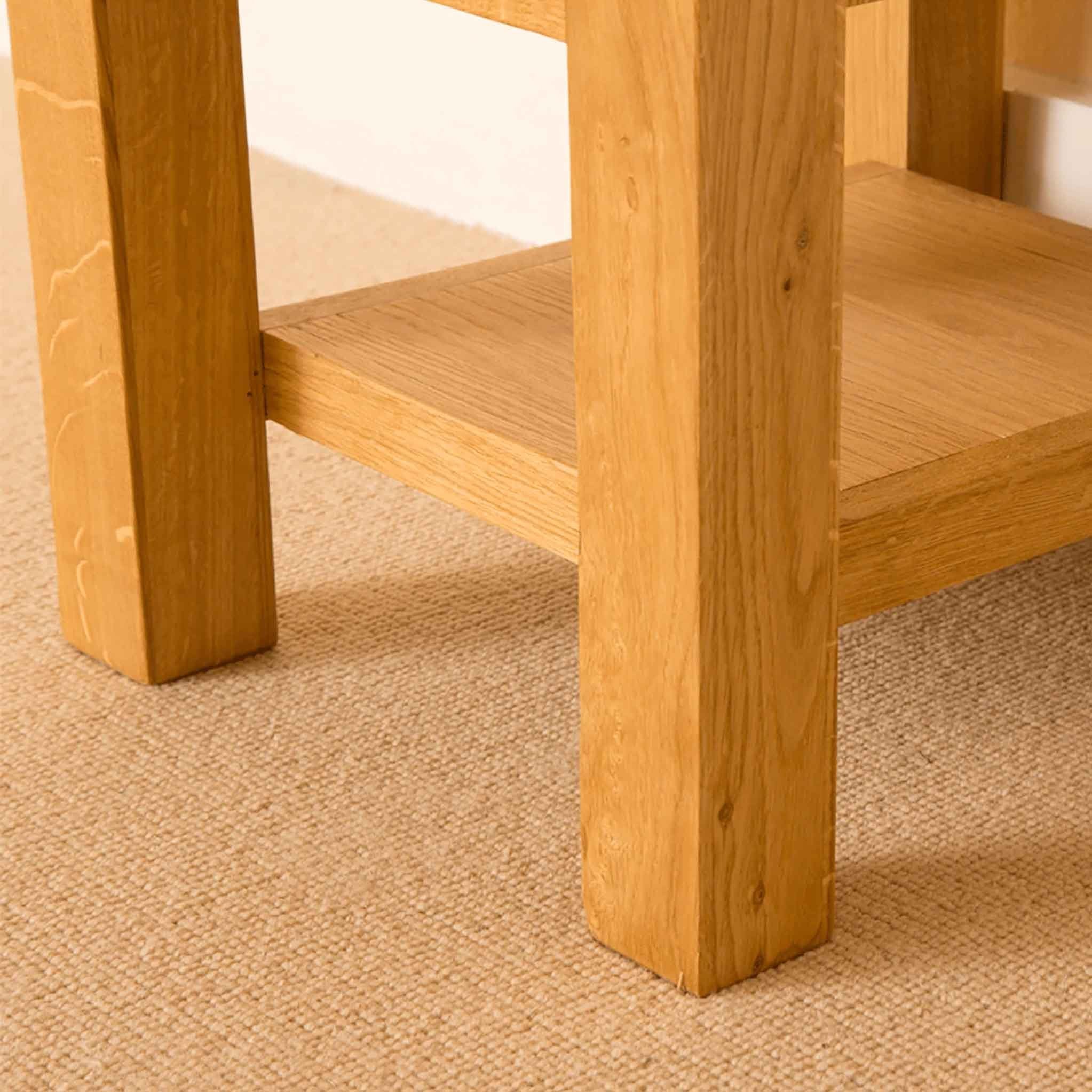 Newlyn Oak Lamp Table - Image 4