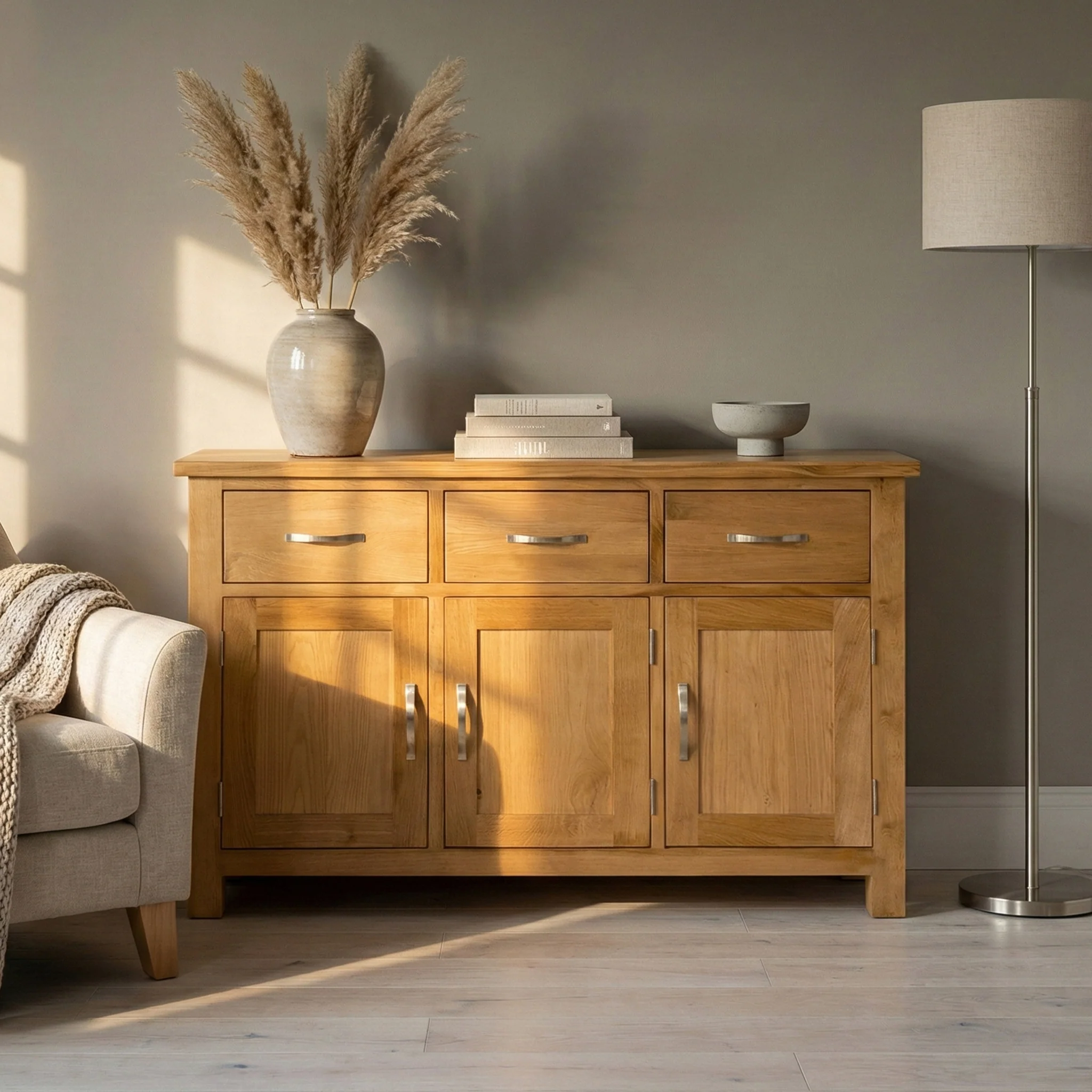 Newlyn Oak Large Sideboard - Image 2