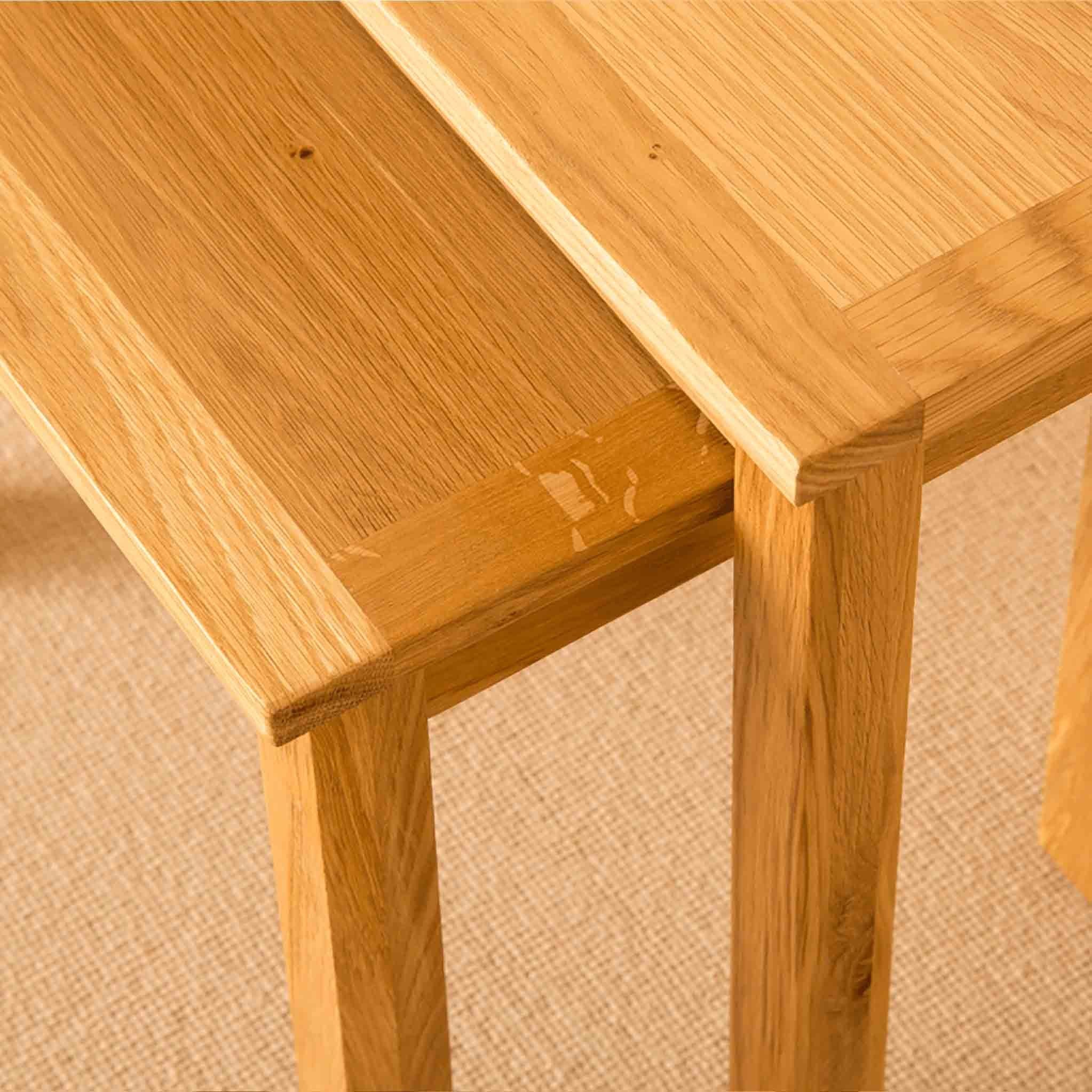 Newlyn Oak Nest Of Tables - Image 5