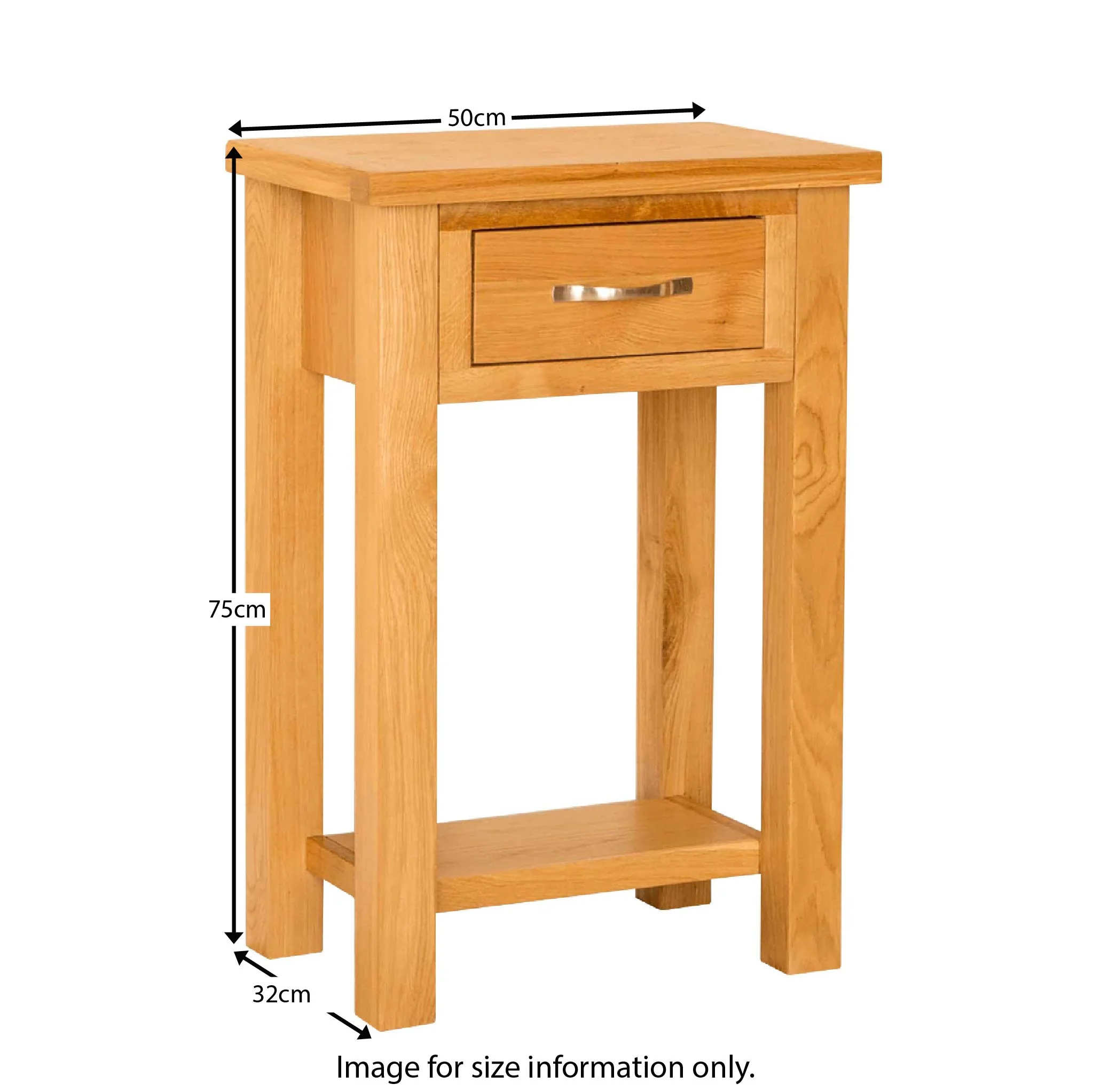 Newlyn Oak Telephone Table - Image 6