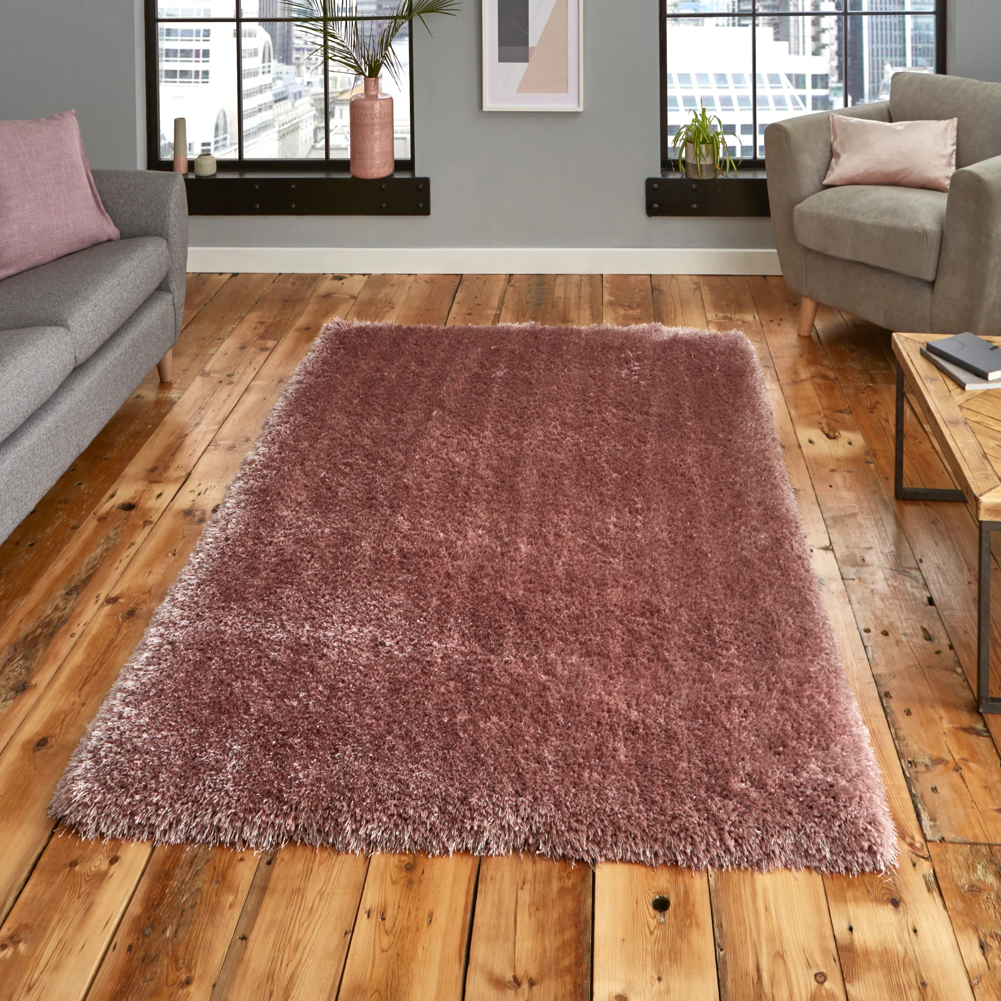 Newton Deluxe Shaggy Rug - Image 3