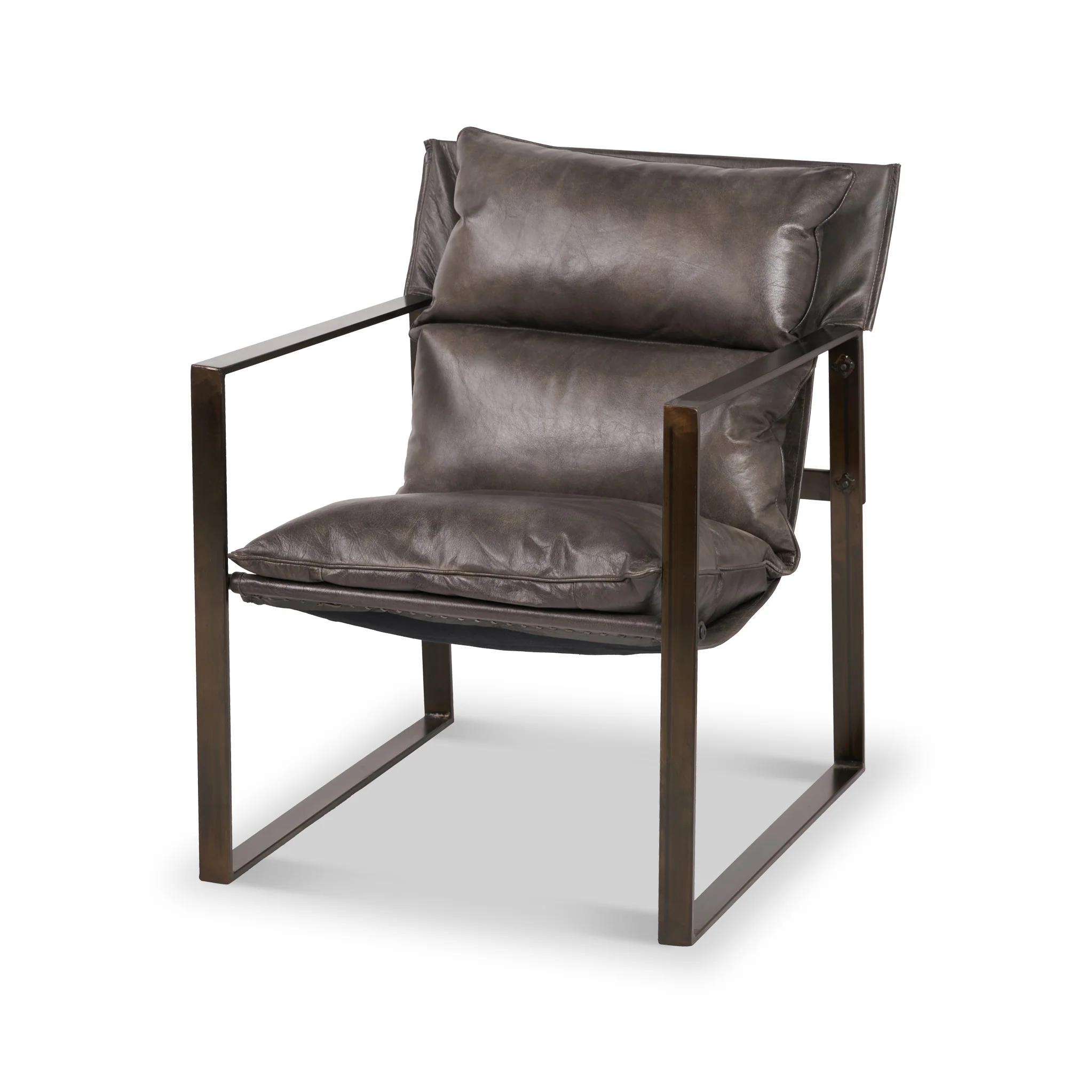 Nico Leather Accent Chair & Footstool - Image 16