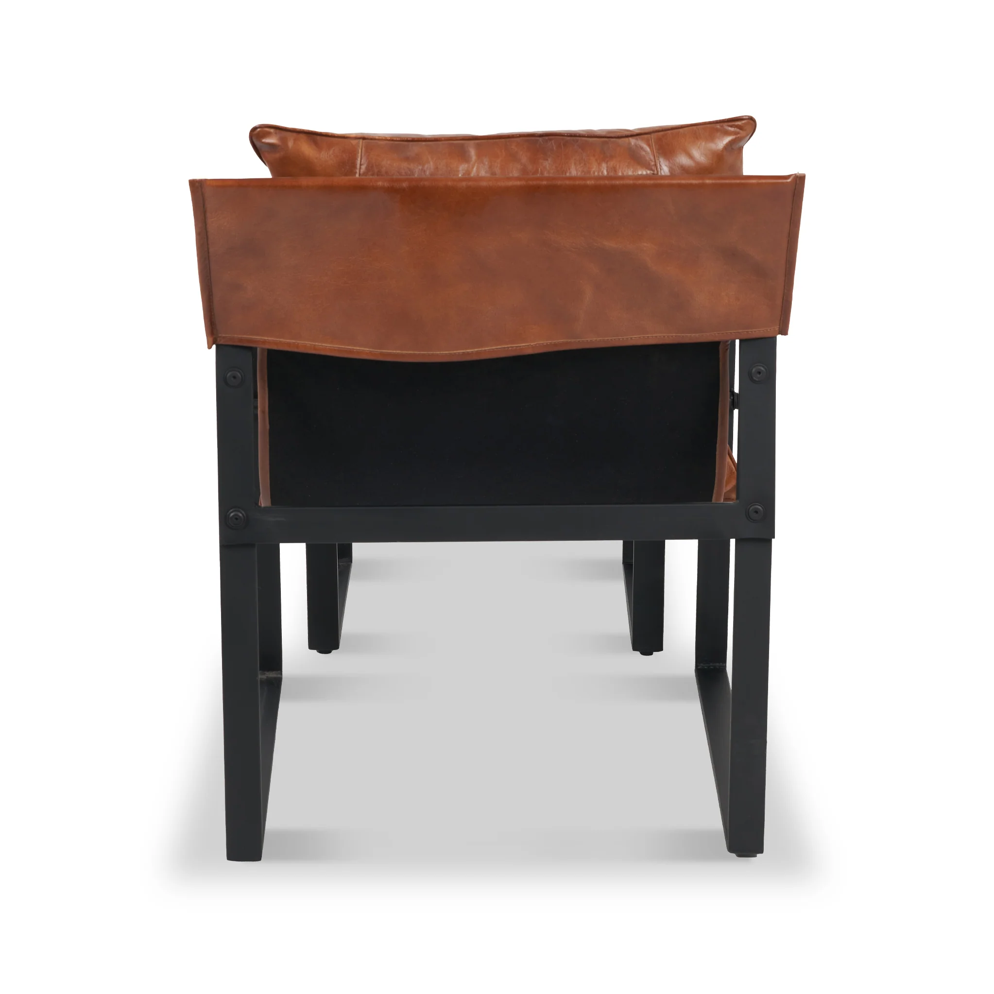 Nico Leather Accent Chair & Footstool - Image 9