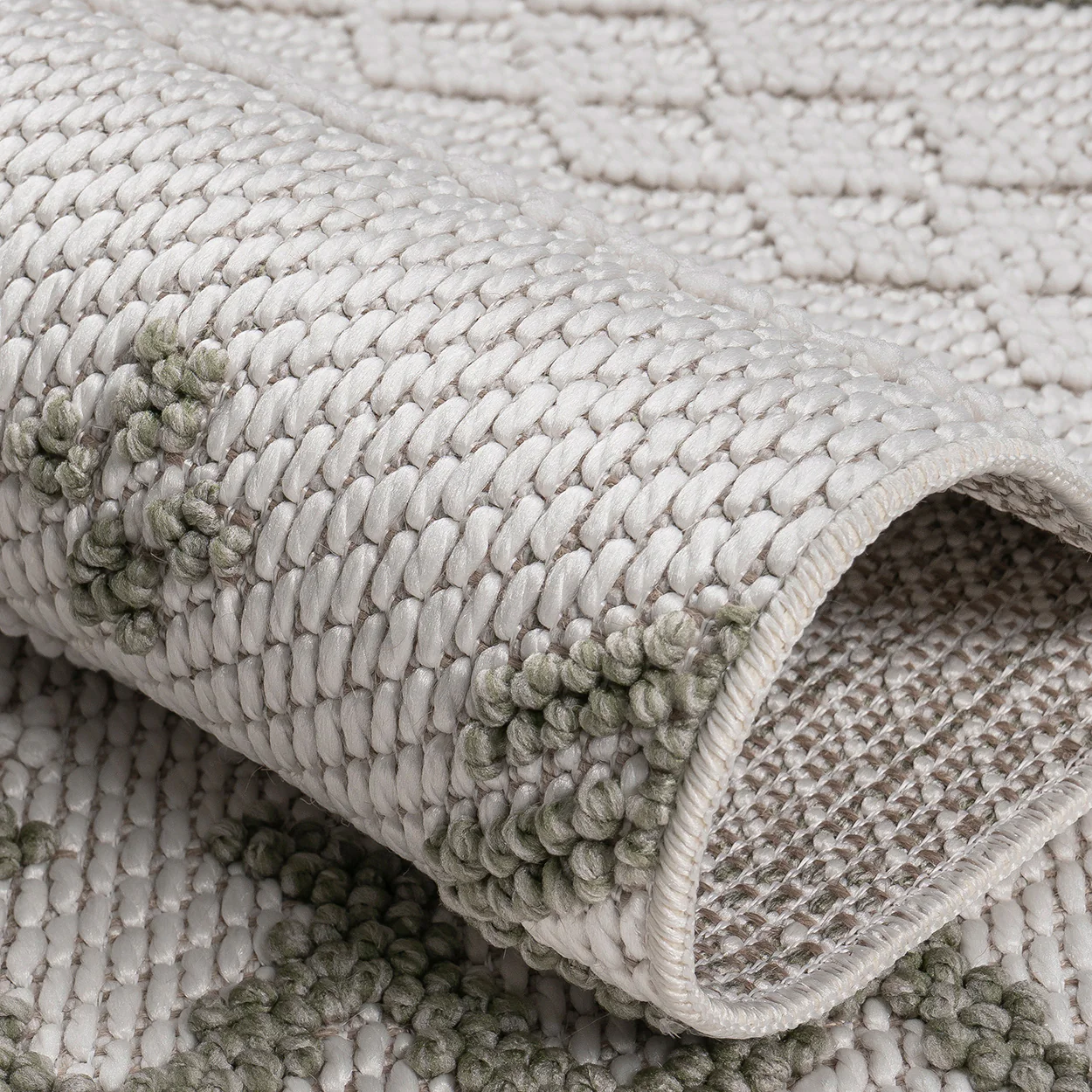 Norcross Flat and Loop Design Tassled Rug - Image 5
