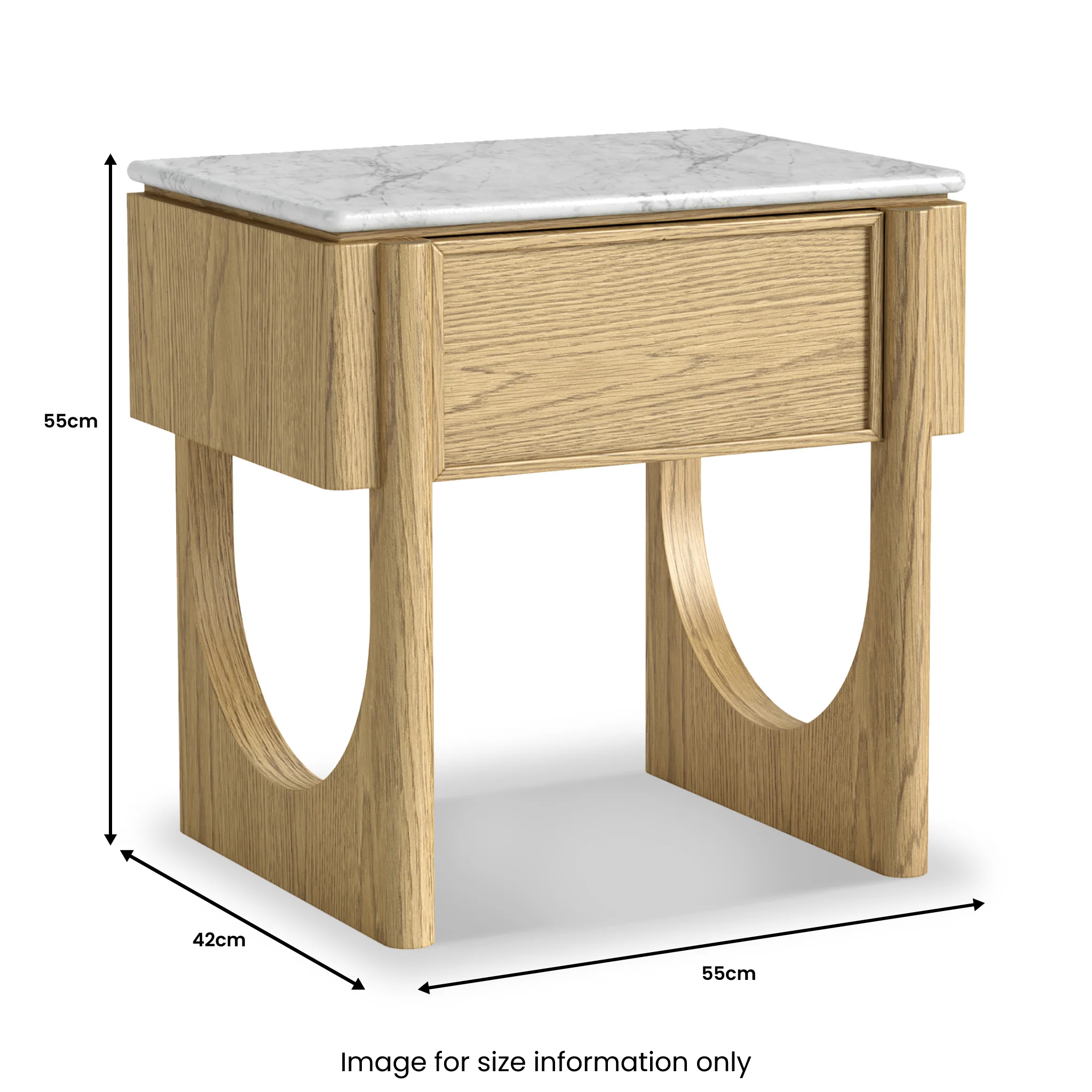 Nyssa Marble Top Side Table - Image 2