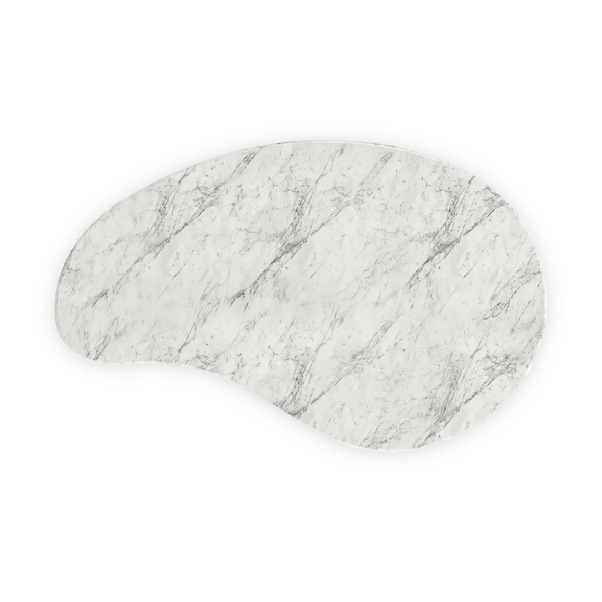 Nyssa Marble Top Tear Drop Coffee Table - Image 3