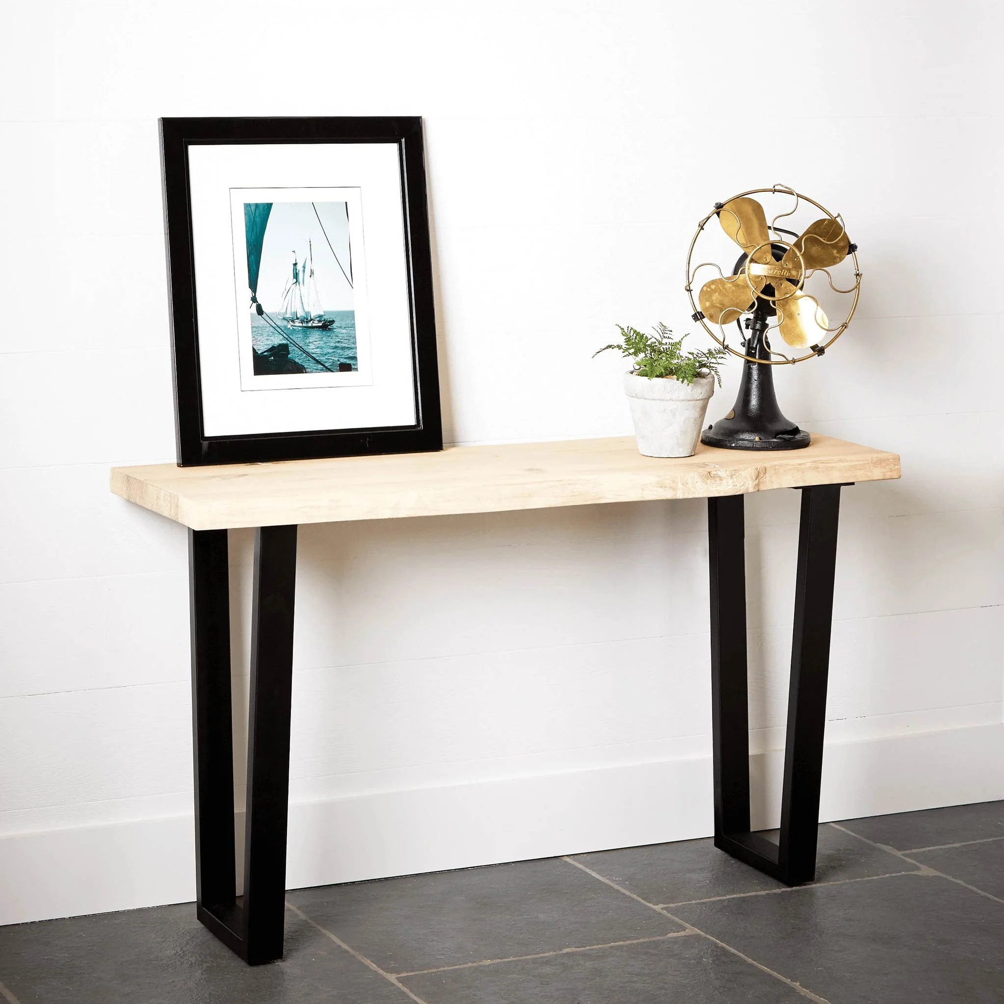 Oak Mill Oiled Console Table - Image 2