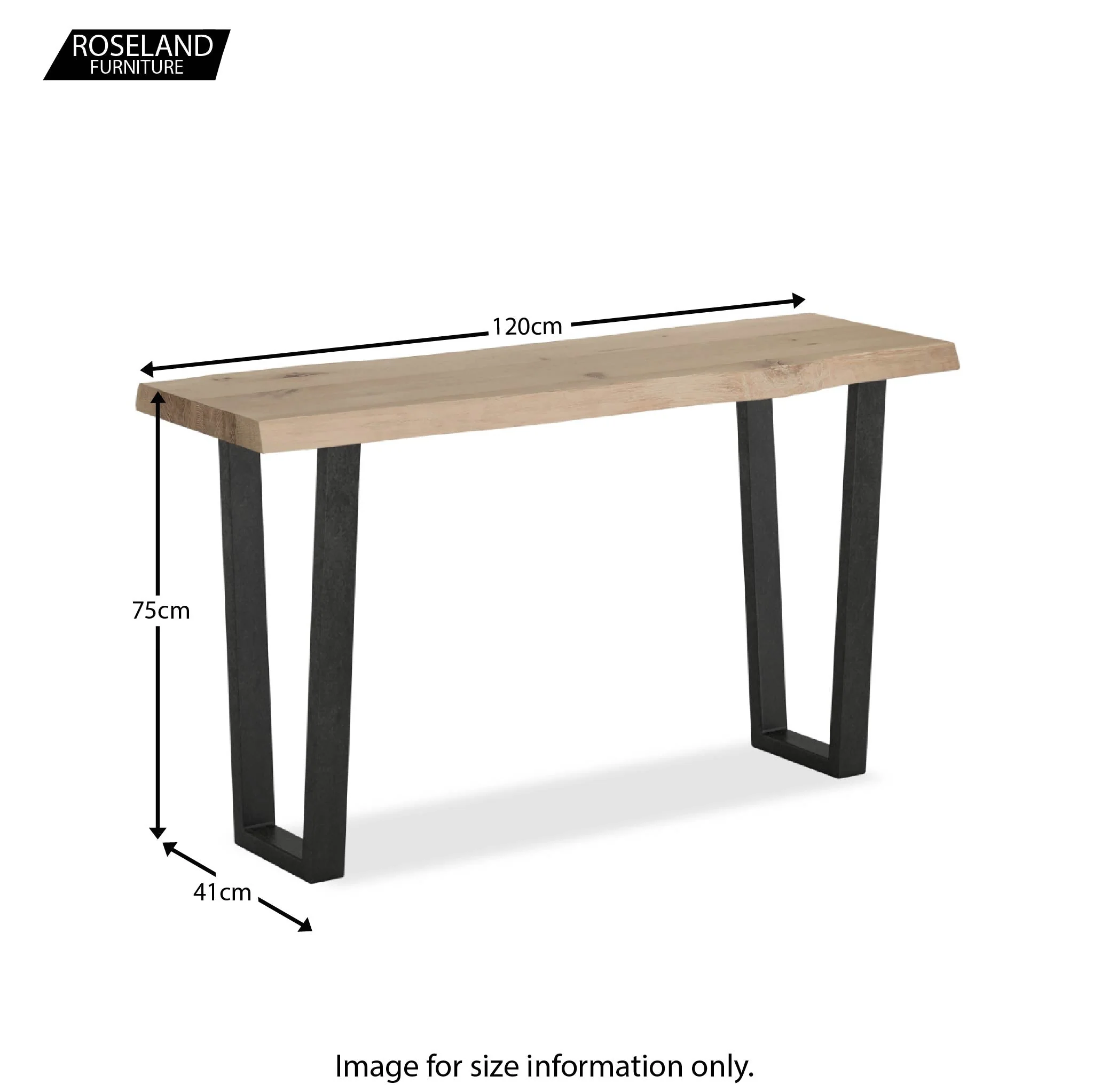 Oak Mill Oiled Console Table - Image 5
