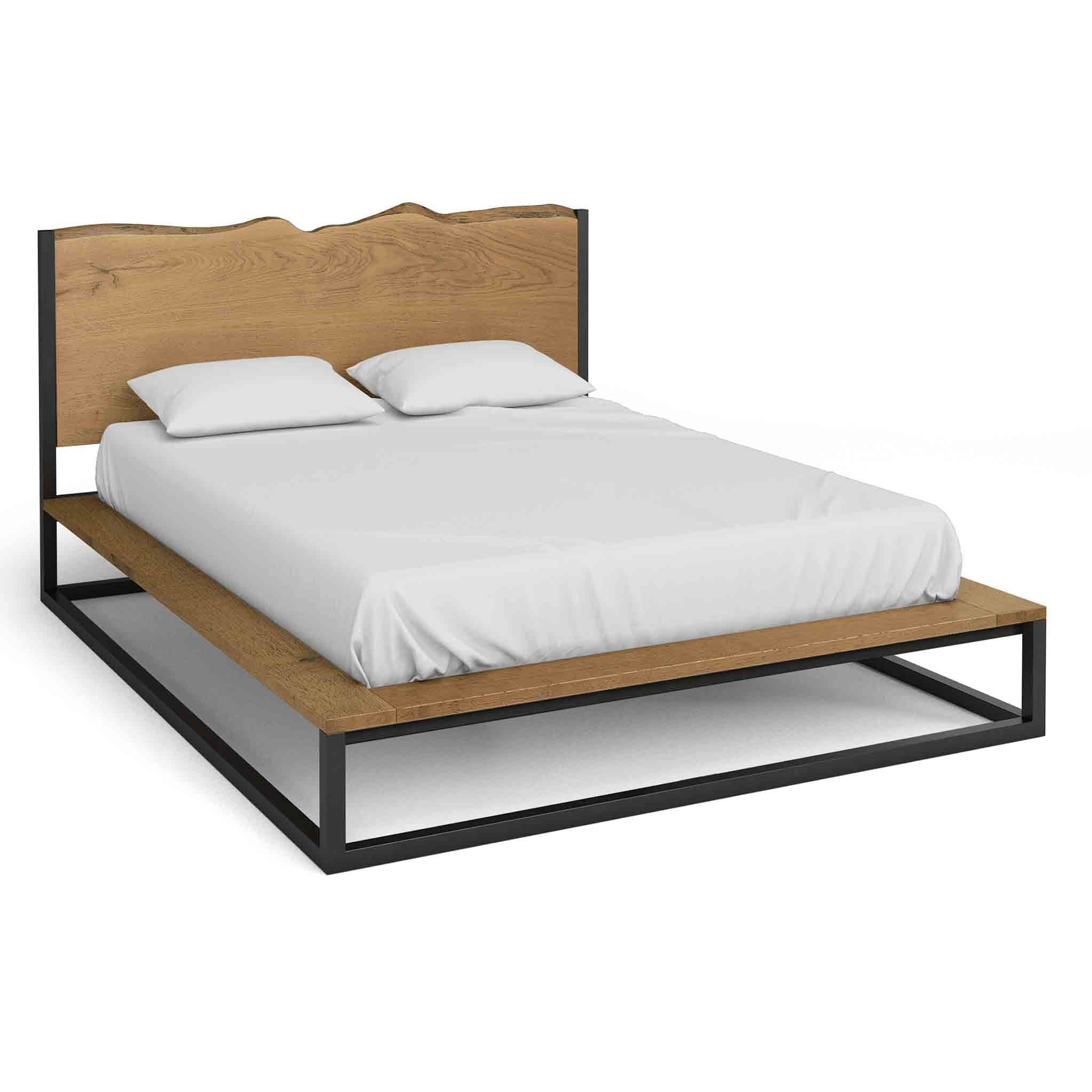 Oak Mill Waxed Platform Bed Frame - Image 2