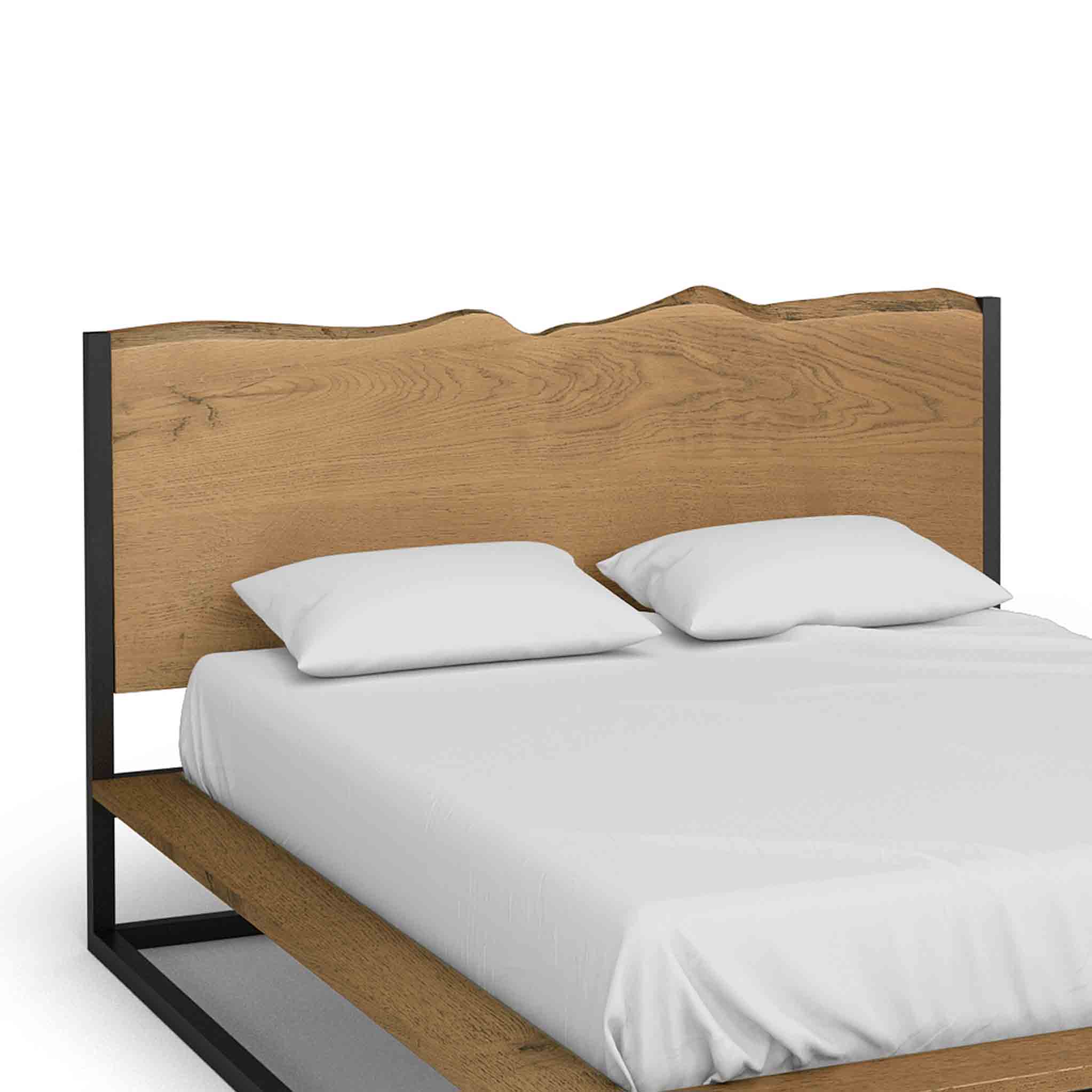 Oak Mill Waxed Platform Bed Frame - Image 4