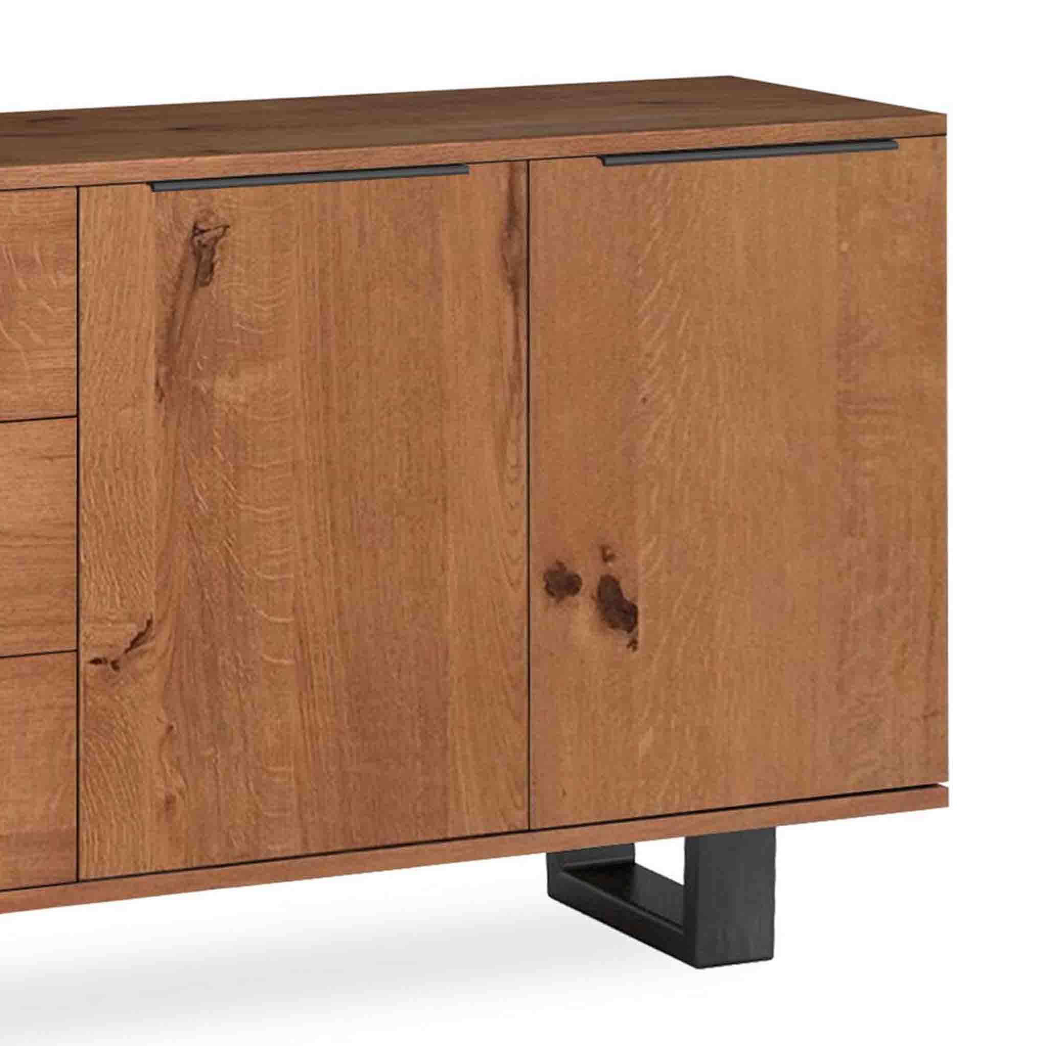 Oak Mill Waxed Small Sideboard - Image 4