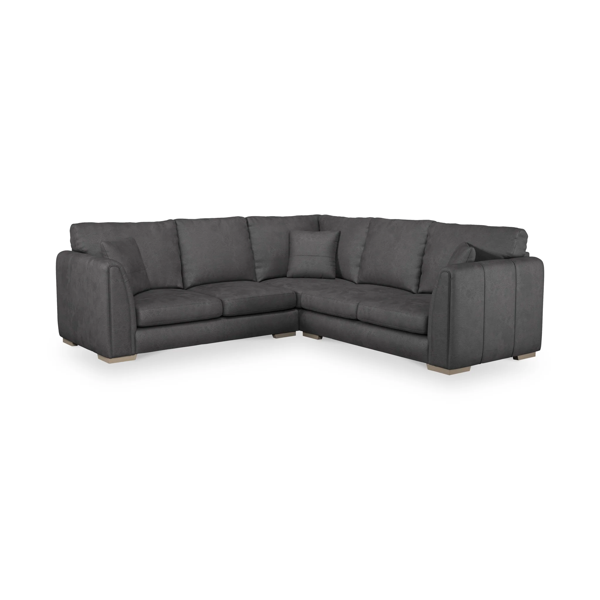 Oakley Faux Leather 2 Corner 2 Sofa - Image 10