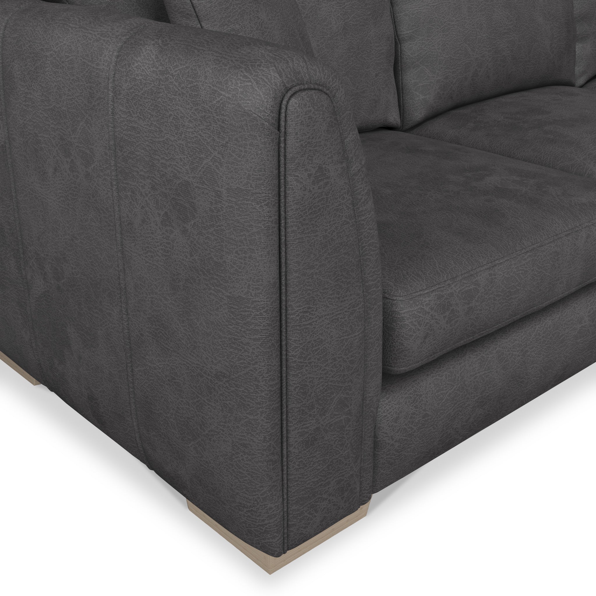 Oakley Faux Leather 2 Corner 2 Sofa - Image 16