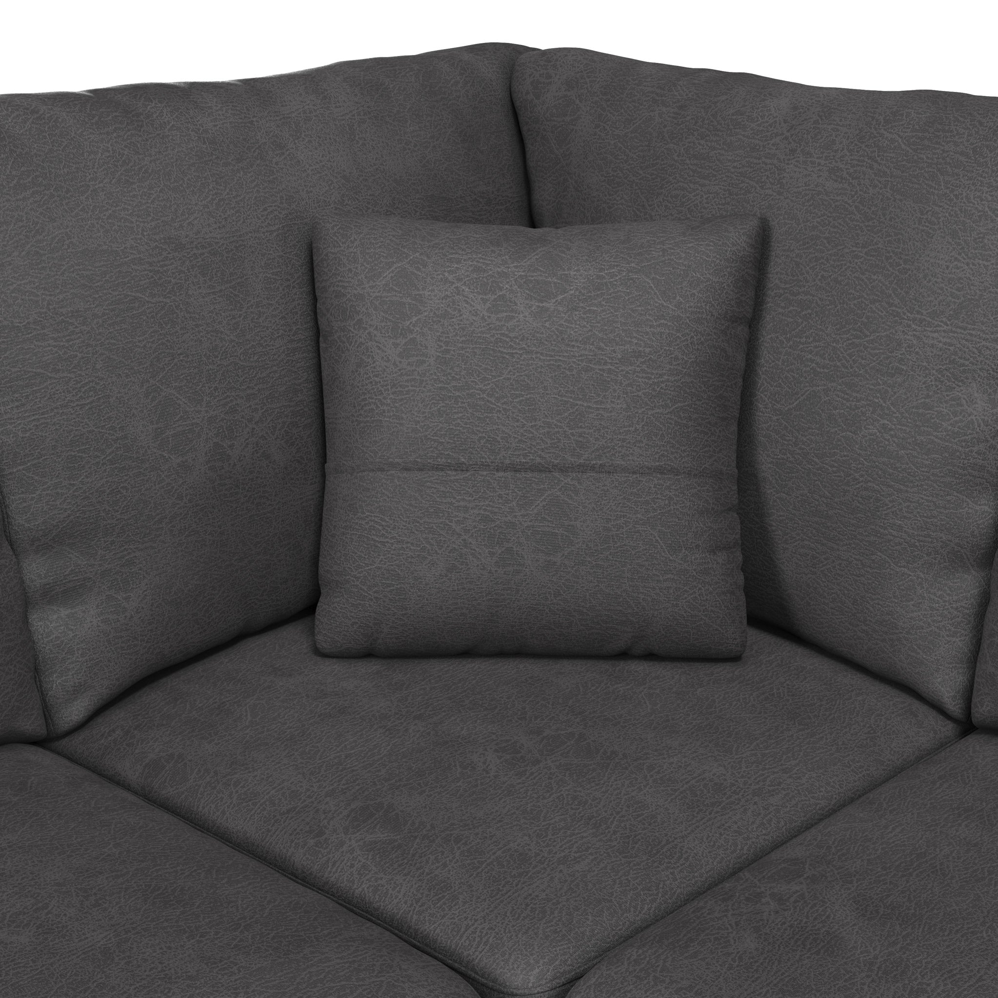 Oakley Faux Leather 2 Corner 2 Sofa - Image 17