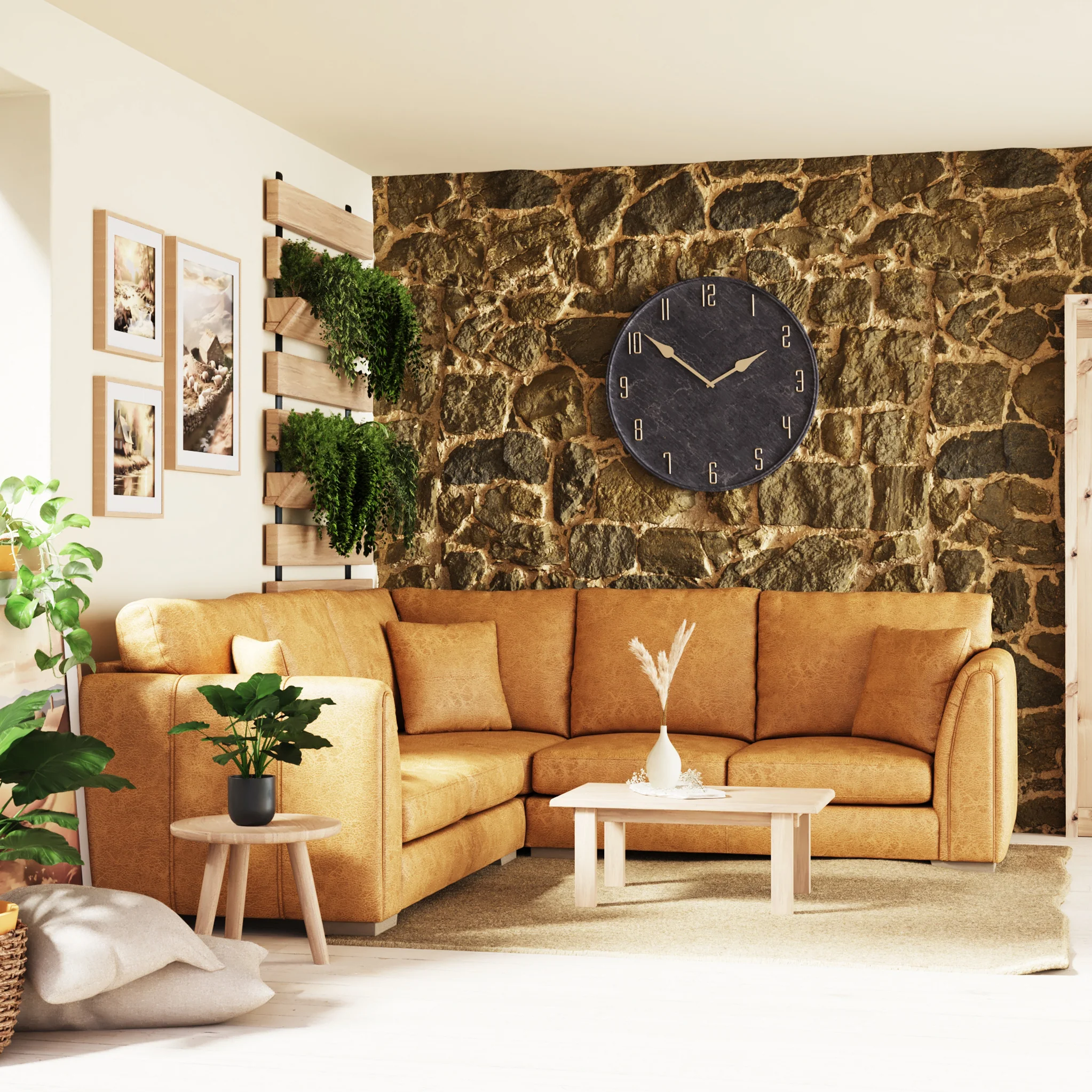 Oakley Faux Leather 2 Corner 2 Sofa - Image 21