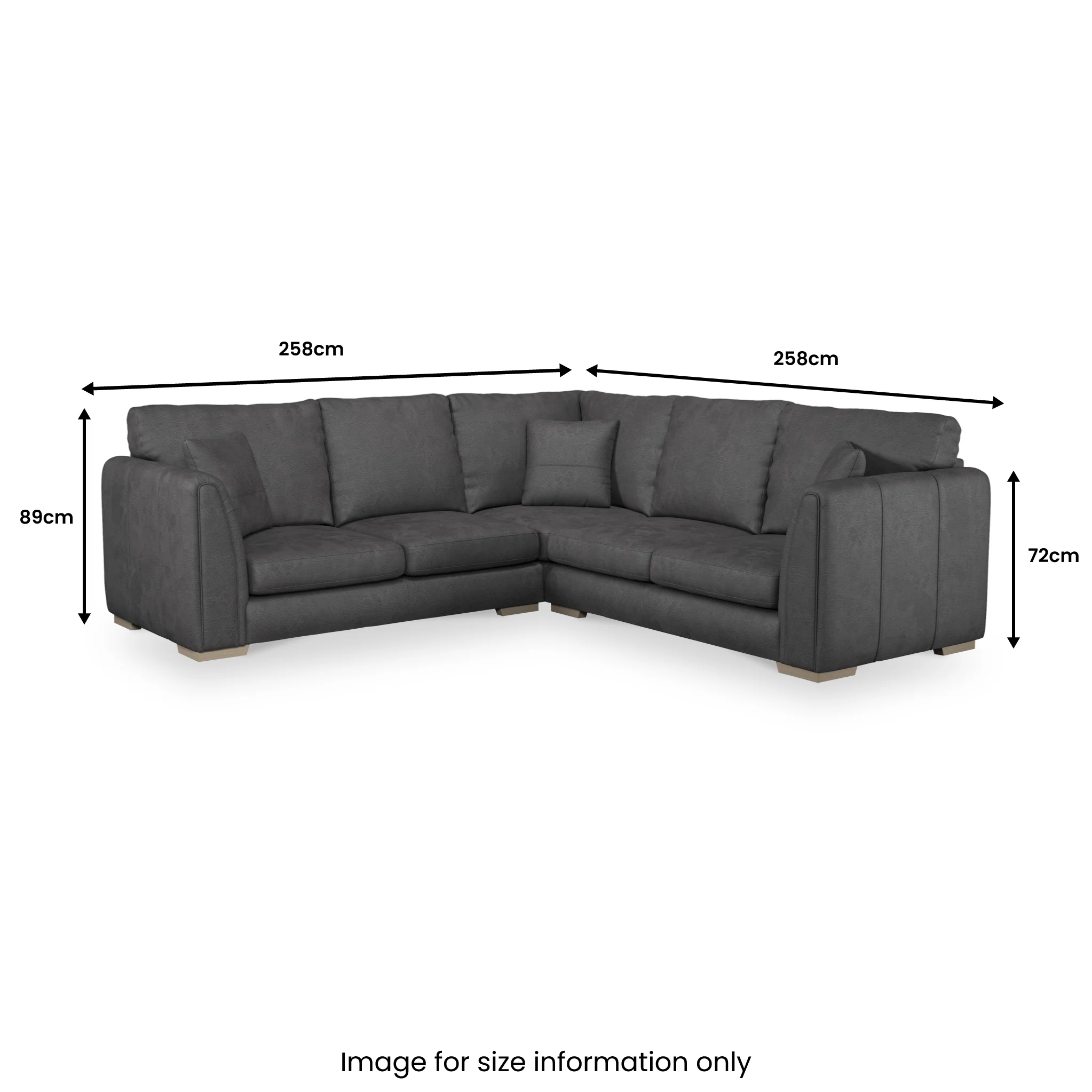 Oakley Faux Leather 2 Corner 2 Sofa - Image 28