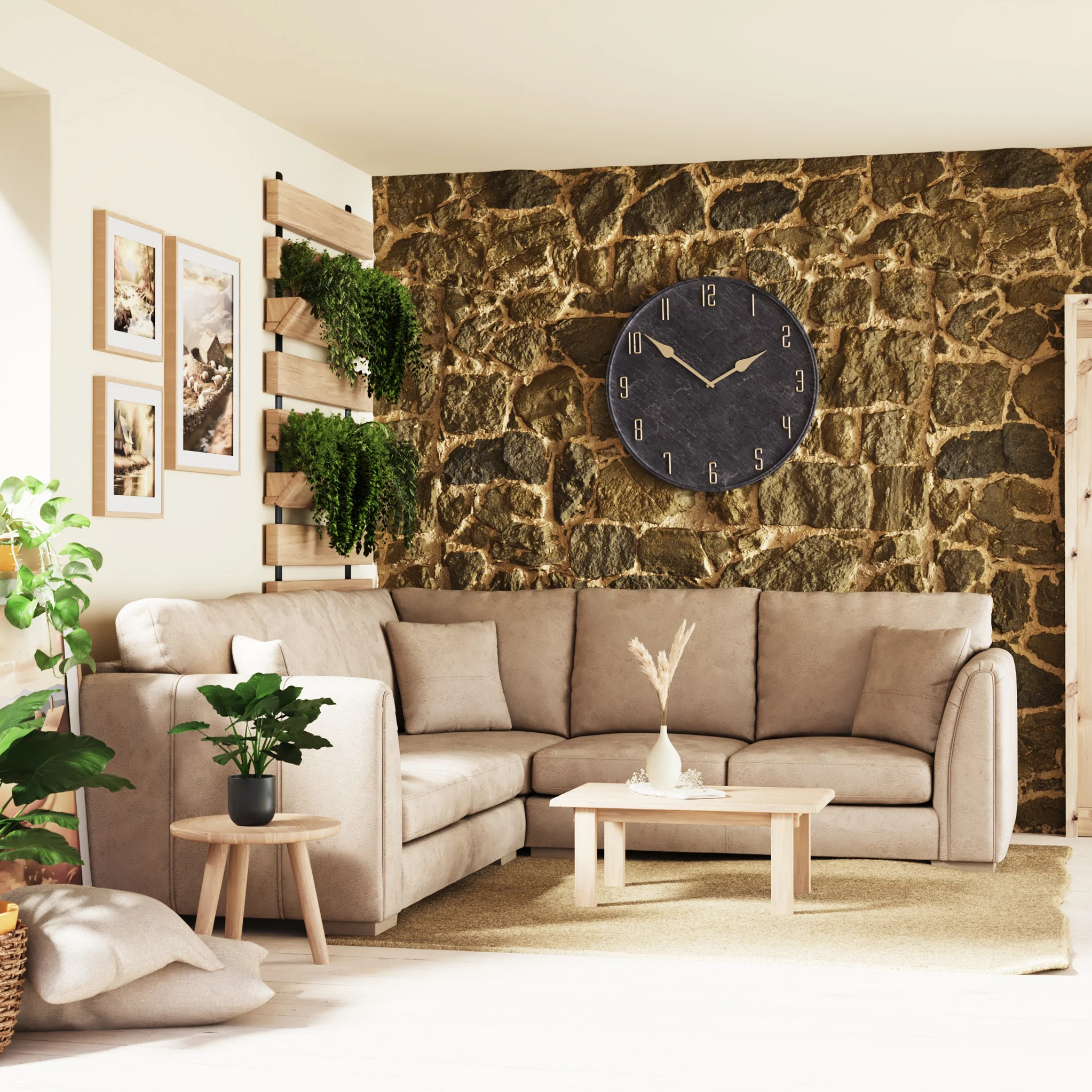 Oakley Faux Leather 2 Corner 2 Sofa - Image 3