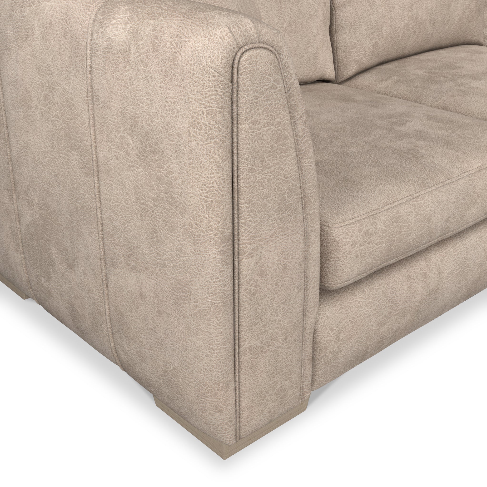 Oakley Faux Leather 2 Corner 2 Sofa - Image 7