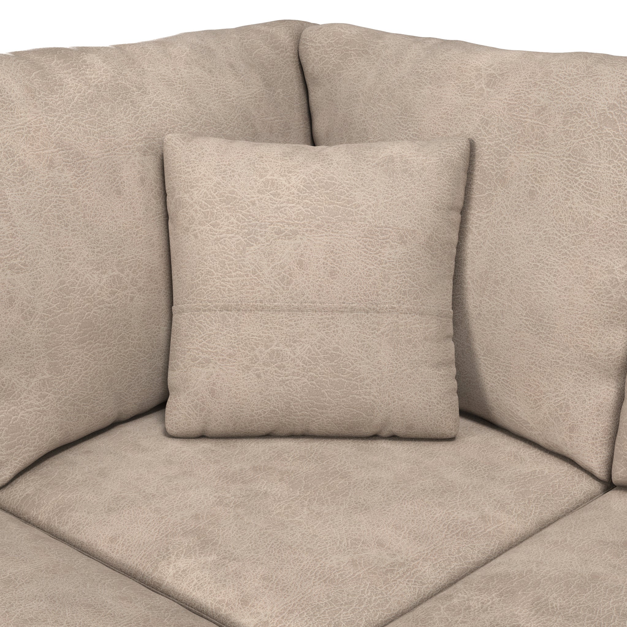 Oakley Faux Leather 2 Corner 2 Sofa - Image 8