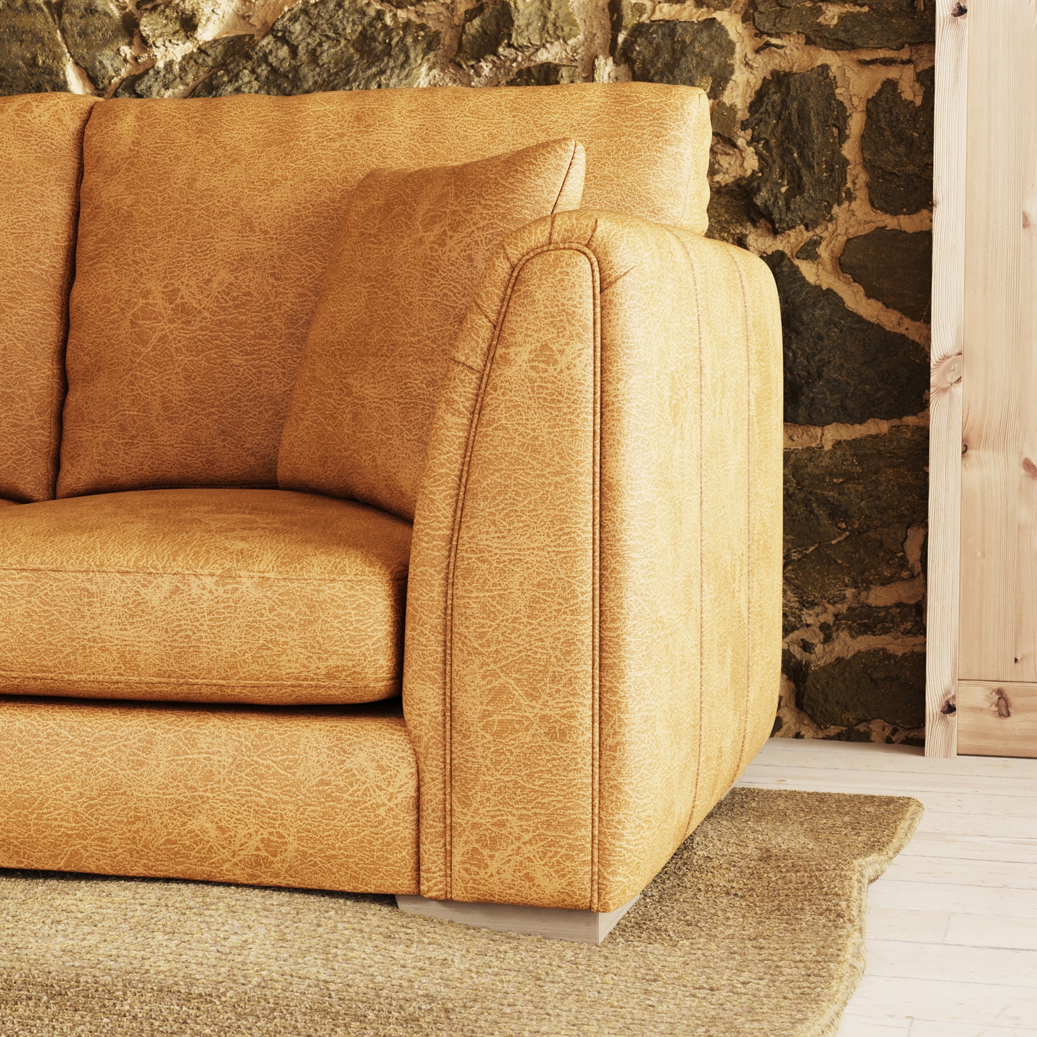 Oakley Faux Leather 2 Seater Sofa - Image 33