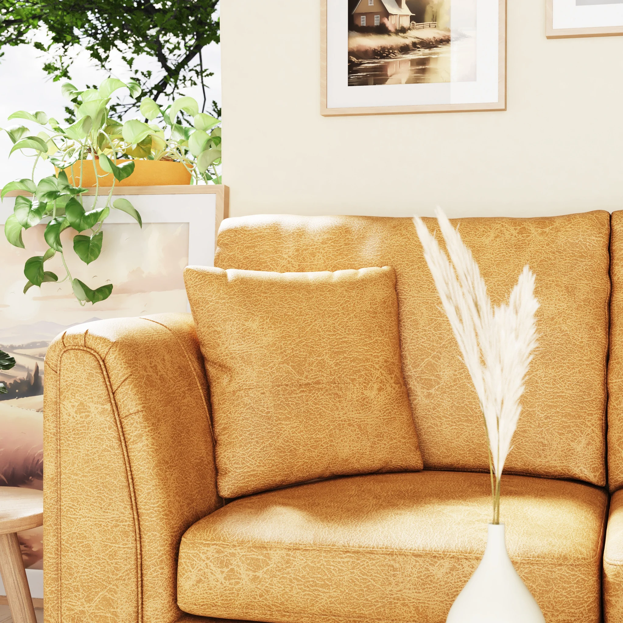 Oakley Faux Leather 2 Seater Sofa - Image 39