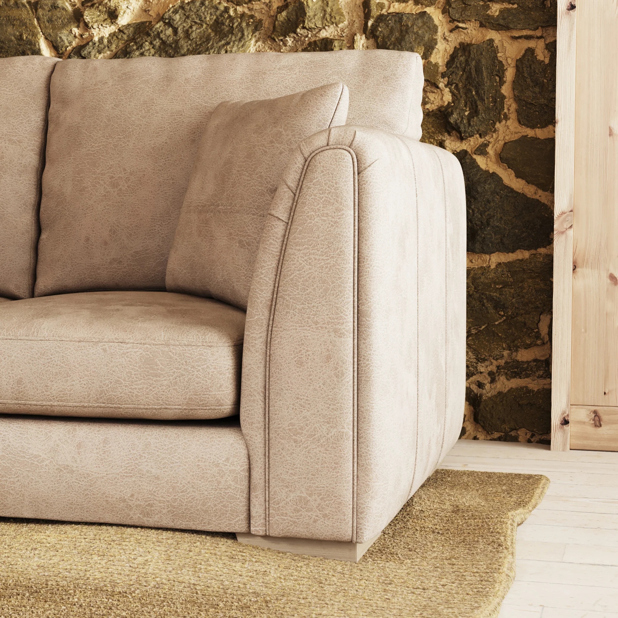 Oakley Faux Leather 2 Seater Sofa - Image 7