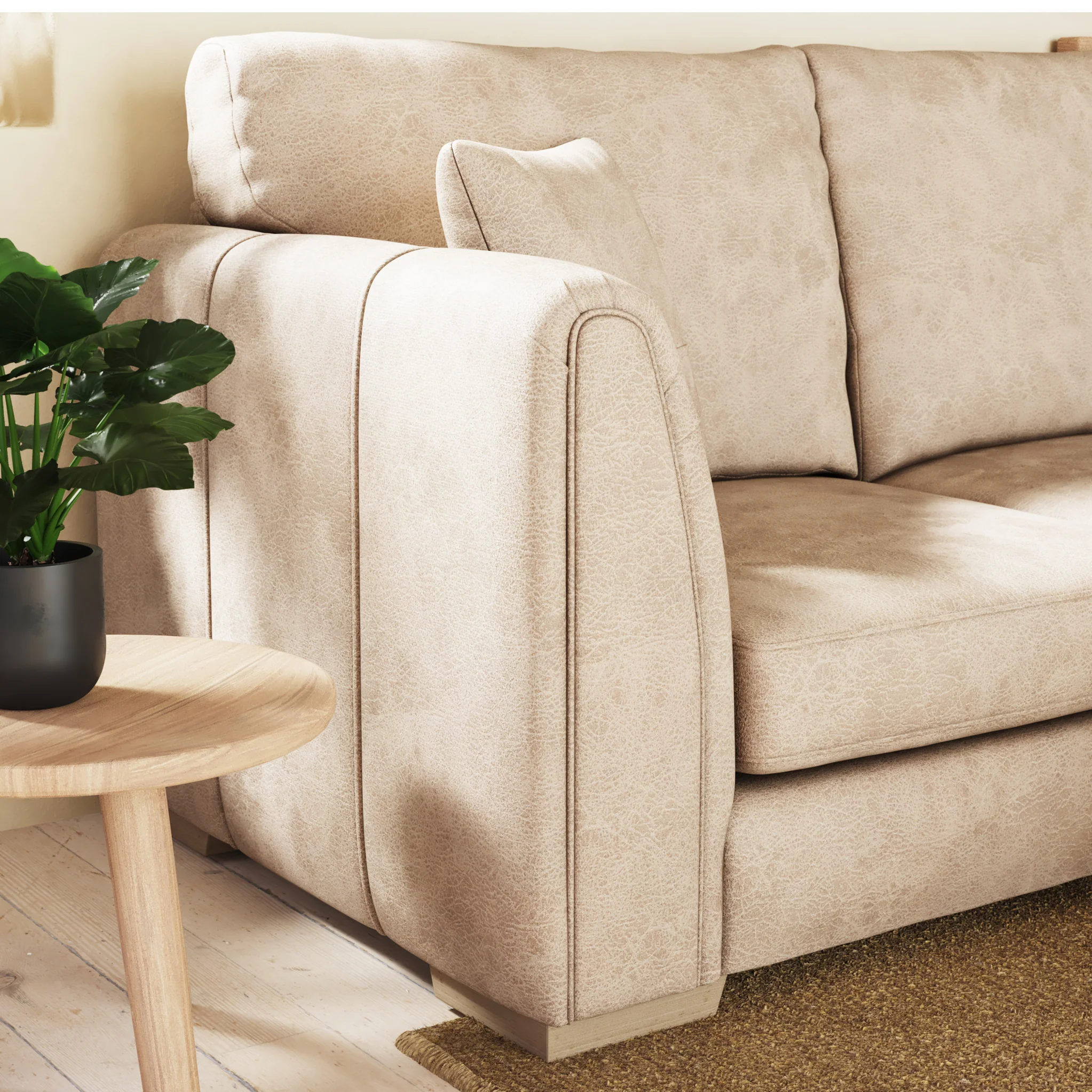 Oakley Faux Leather 2 Seater Sofa - Image 8
