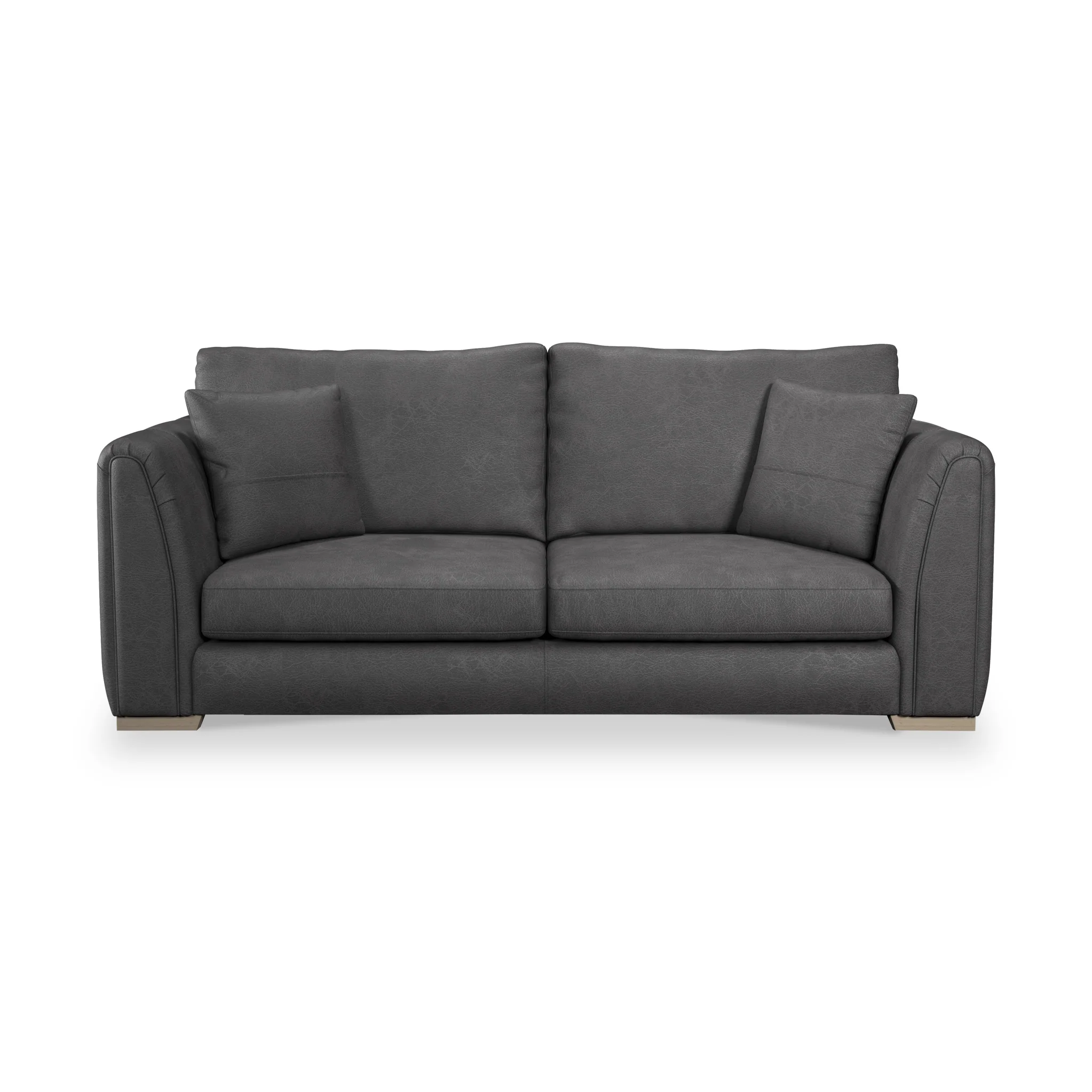 Oakley Faux Leather 3 Seater Sofa - Image 17